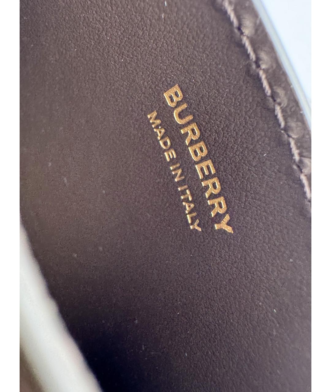 BURBERRY Коричневый кожаный кардхолдер, фото 6