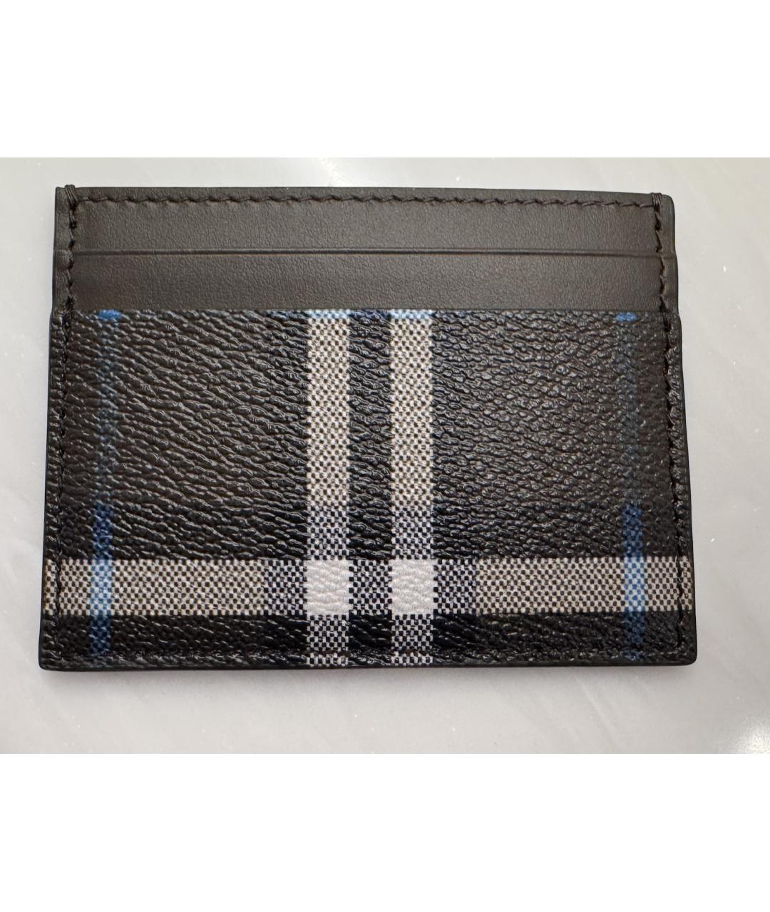 BURBERRY Коричневый кожаный кардхолдер, фото 2