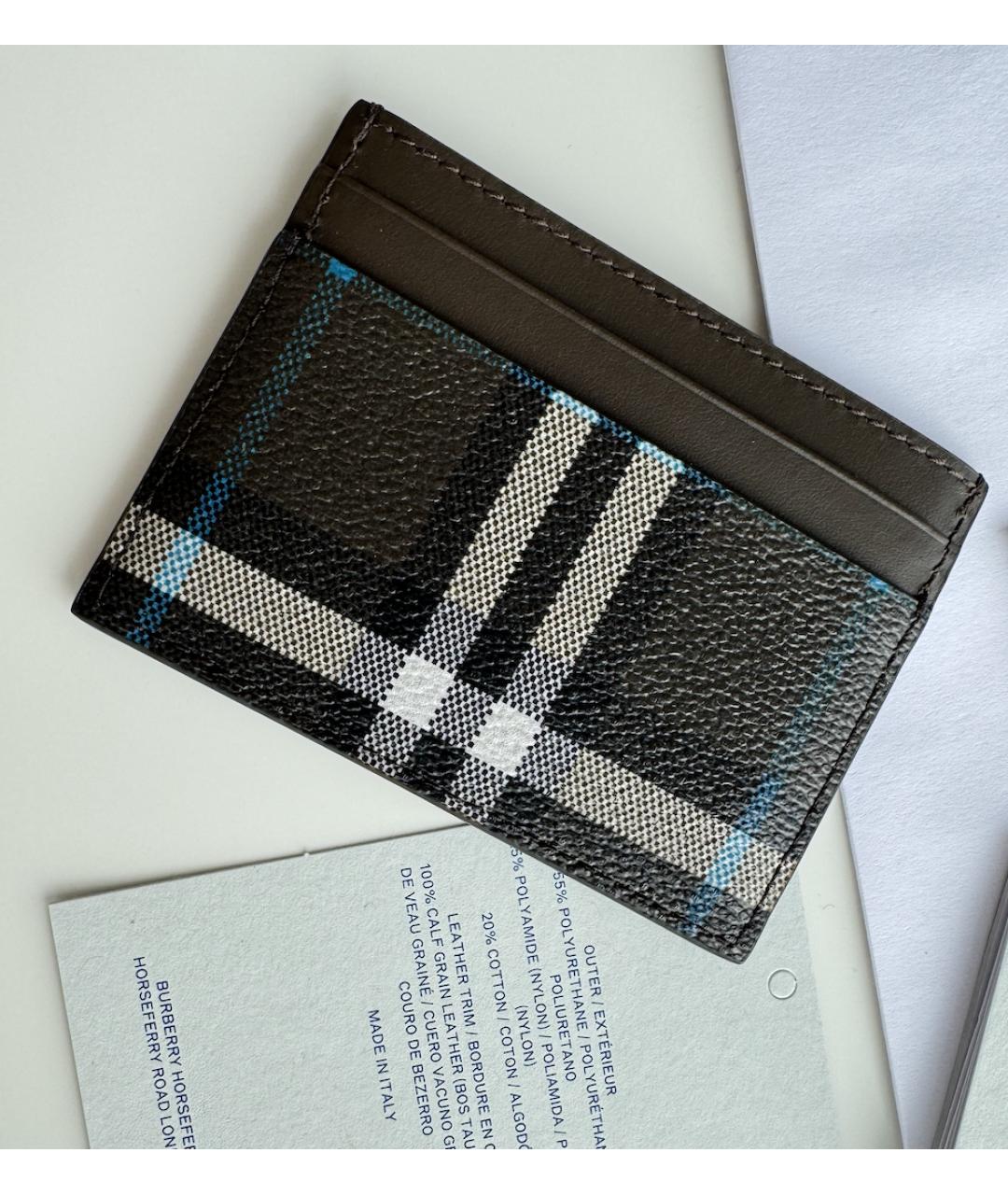 BURBERRY Коричневый кожаный кардхолдер, фото 8