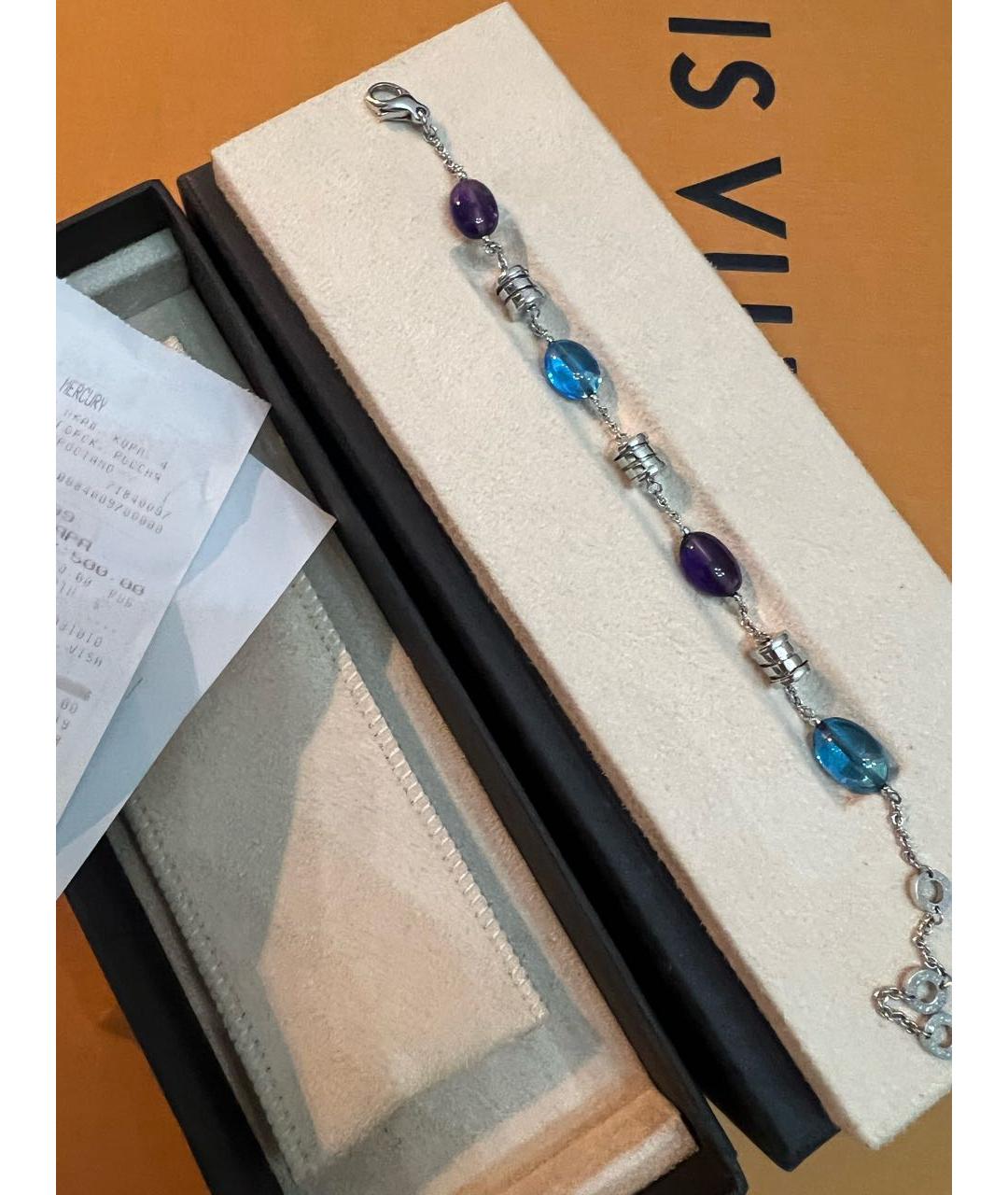 BVLGARI Красный браслет из белого золота, фото 4