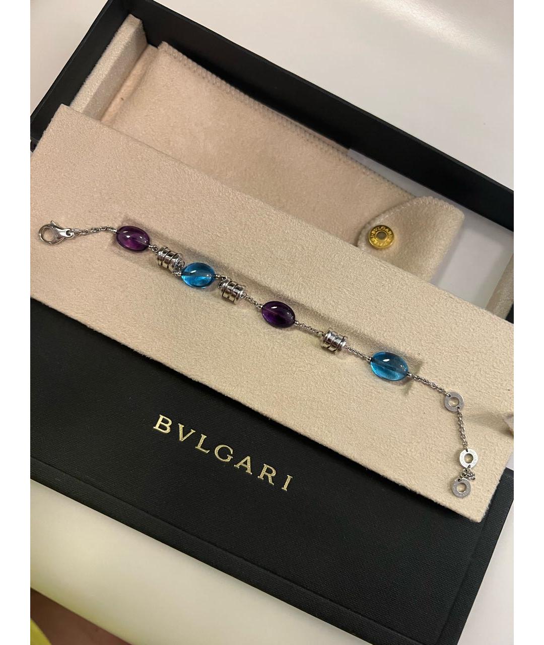 BVLGARI Красный браслет из белого золота, фото 5