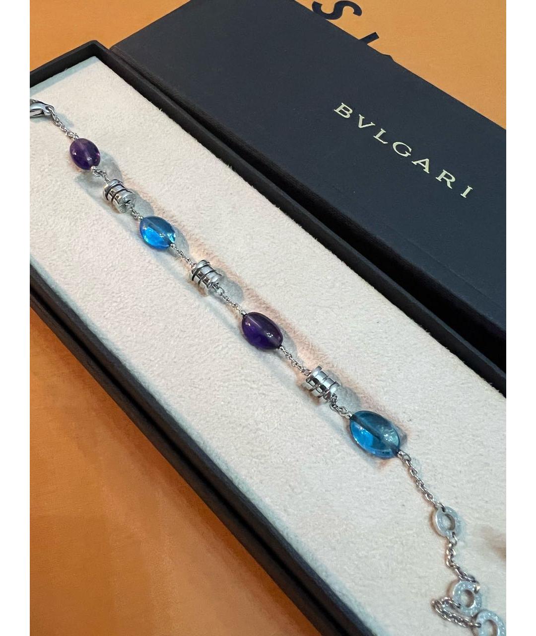 BVLGARI Красный браслет из белого золота, фото 2