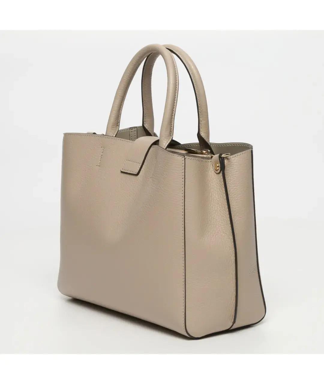 COCCINELLE Бежевая кожаная сумка с короткими ручками, фото 2