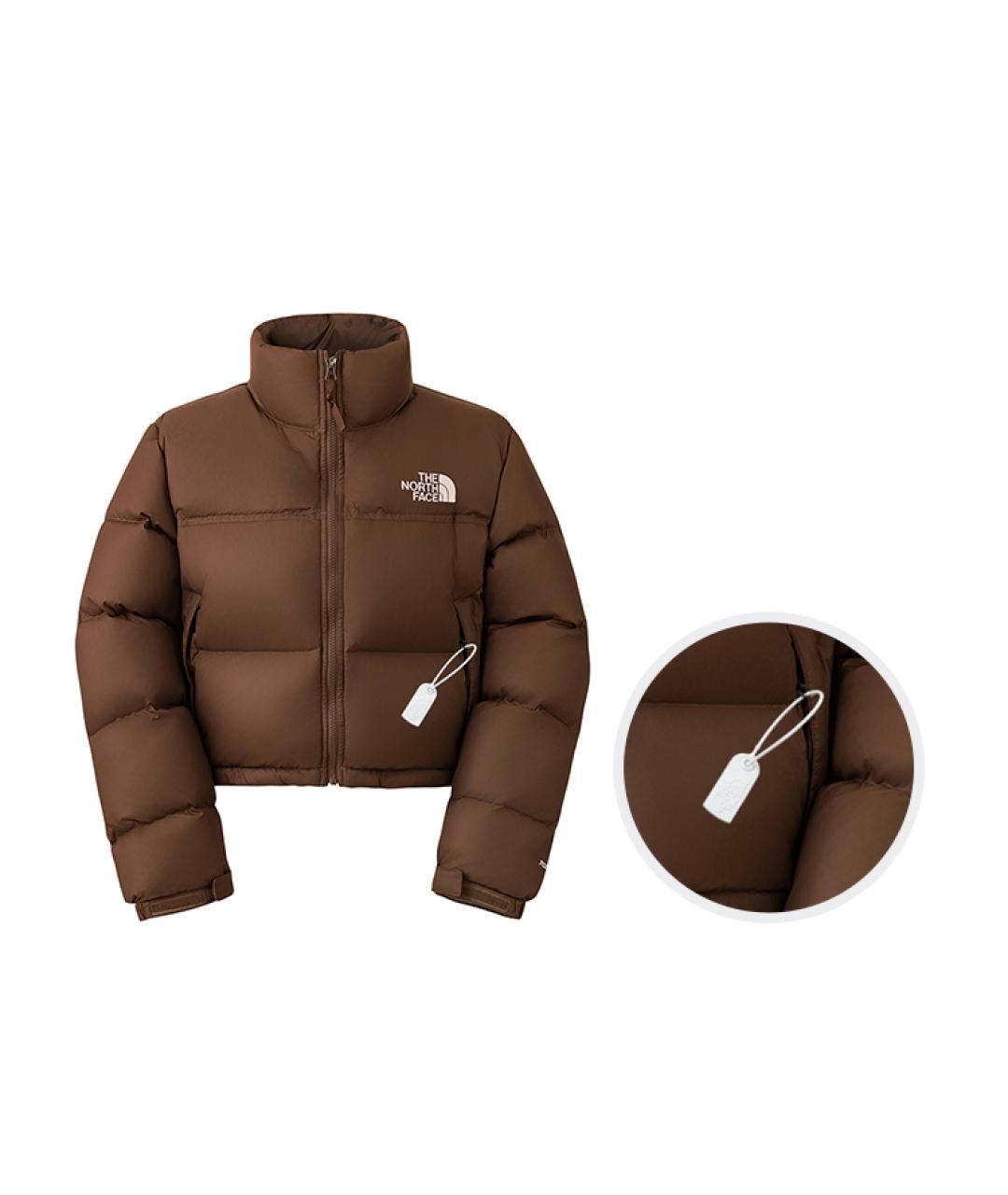 THE NORTH FACE Коричневая полиамидовая куртка, фото 2