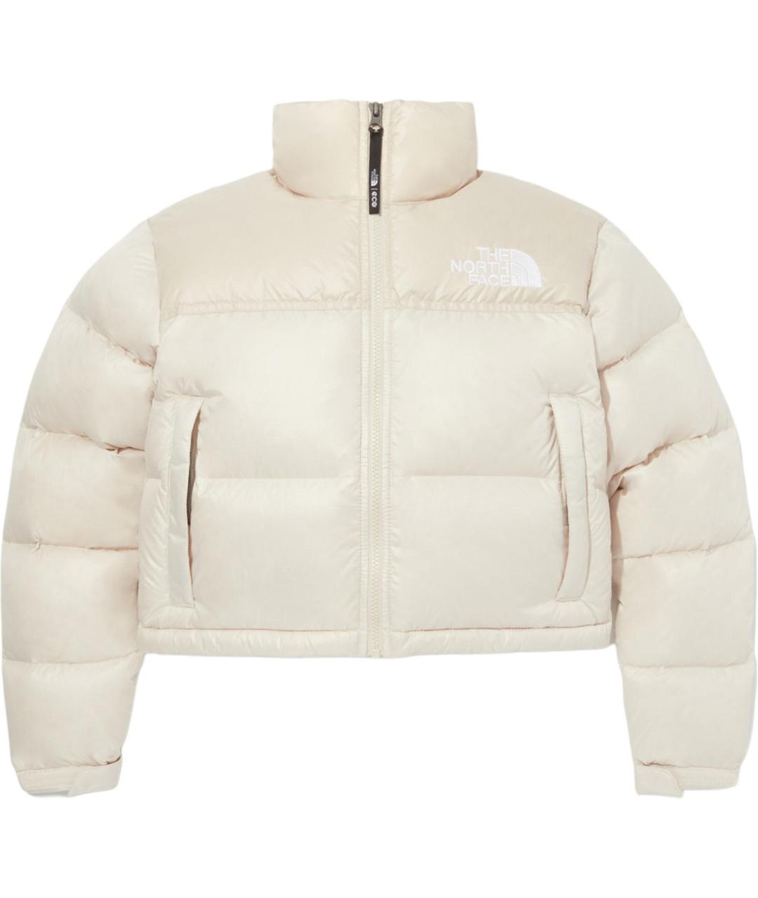 THE NORTH FACE Бежевый полиамидовый пуховик, фото 1