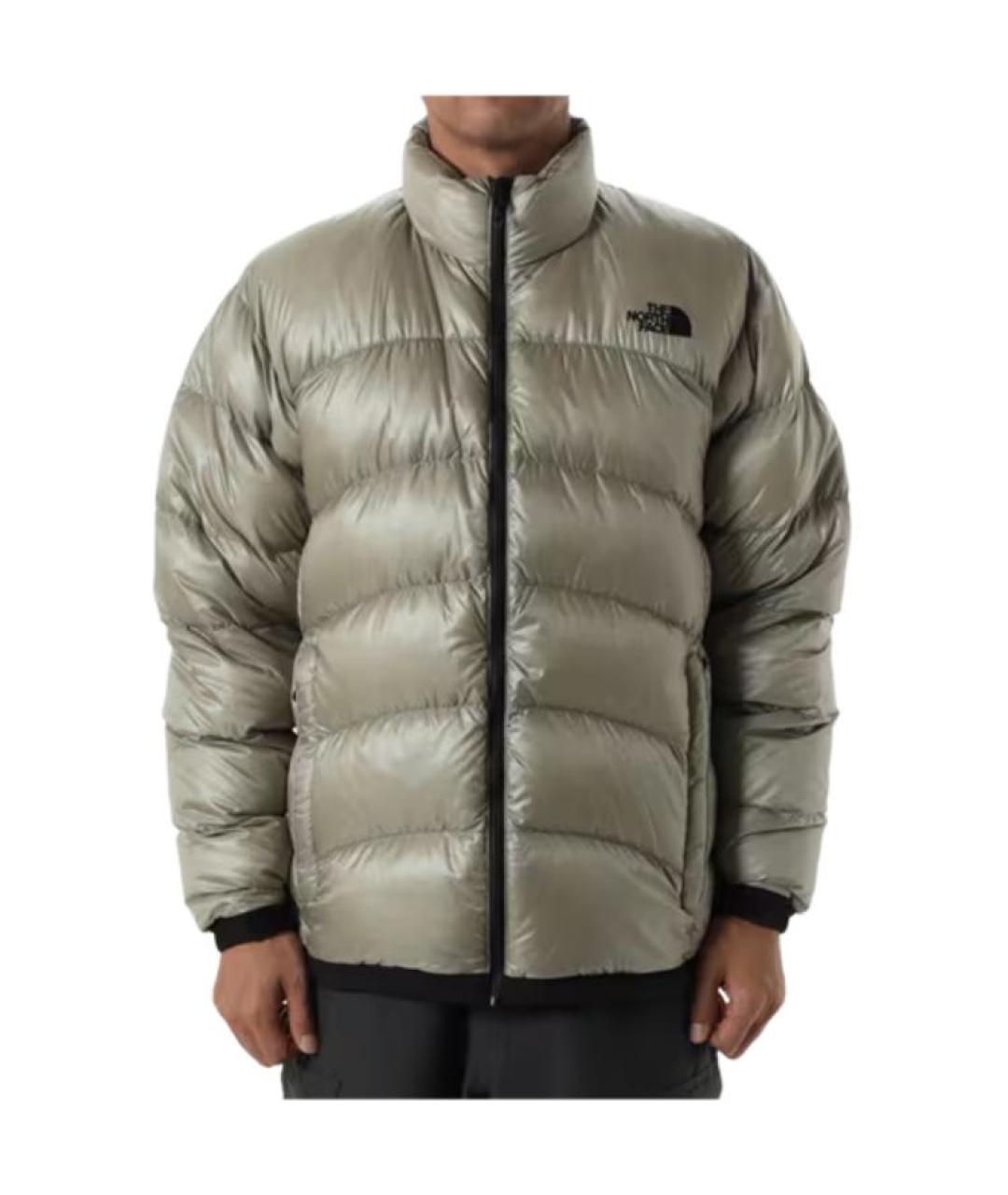 THE NORTH FACE Серый полиамидовый пуховик, фото 3