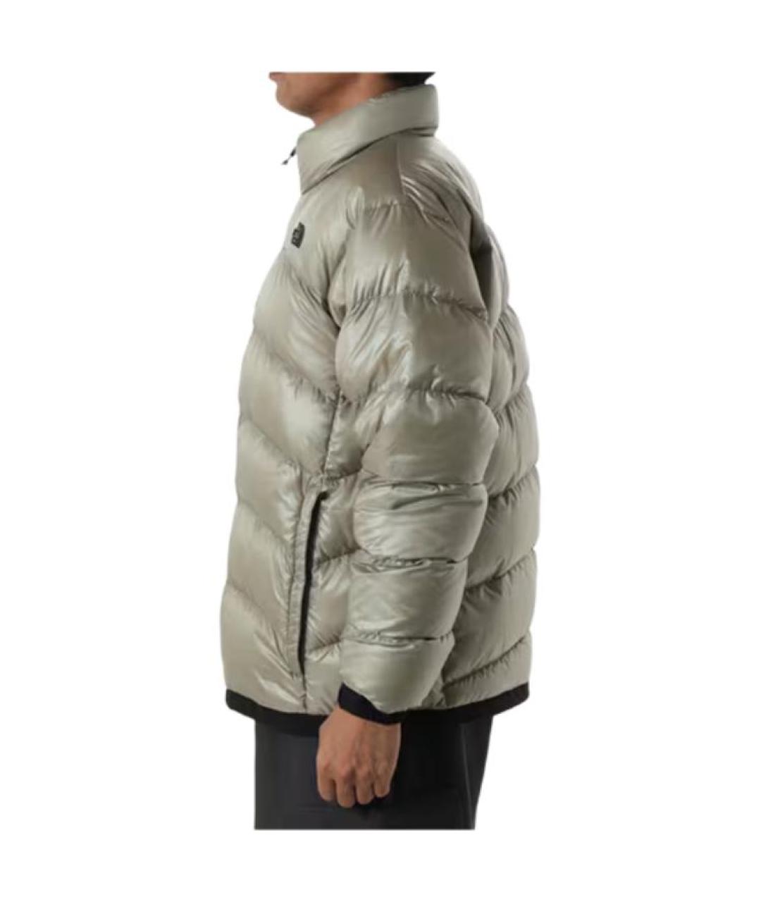 THE NORTH FACE Серый полиамидовый пуховик, фото 4