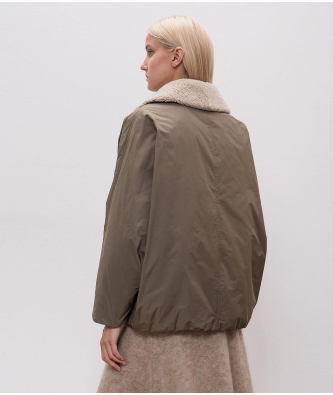 BRUNELLO CUCINELLI Коричневая полиэстеровая куртка, фото 3