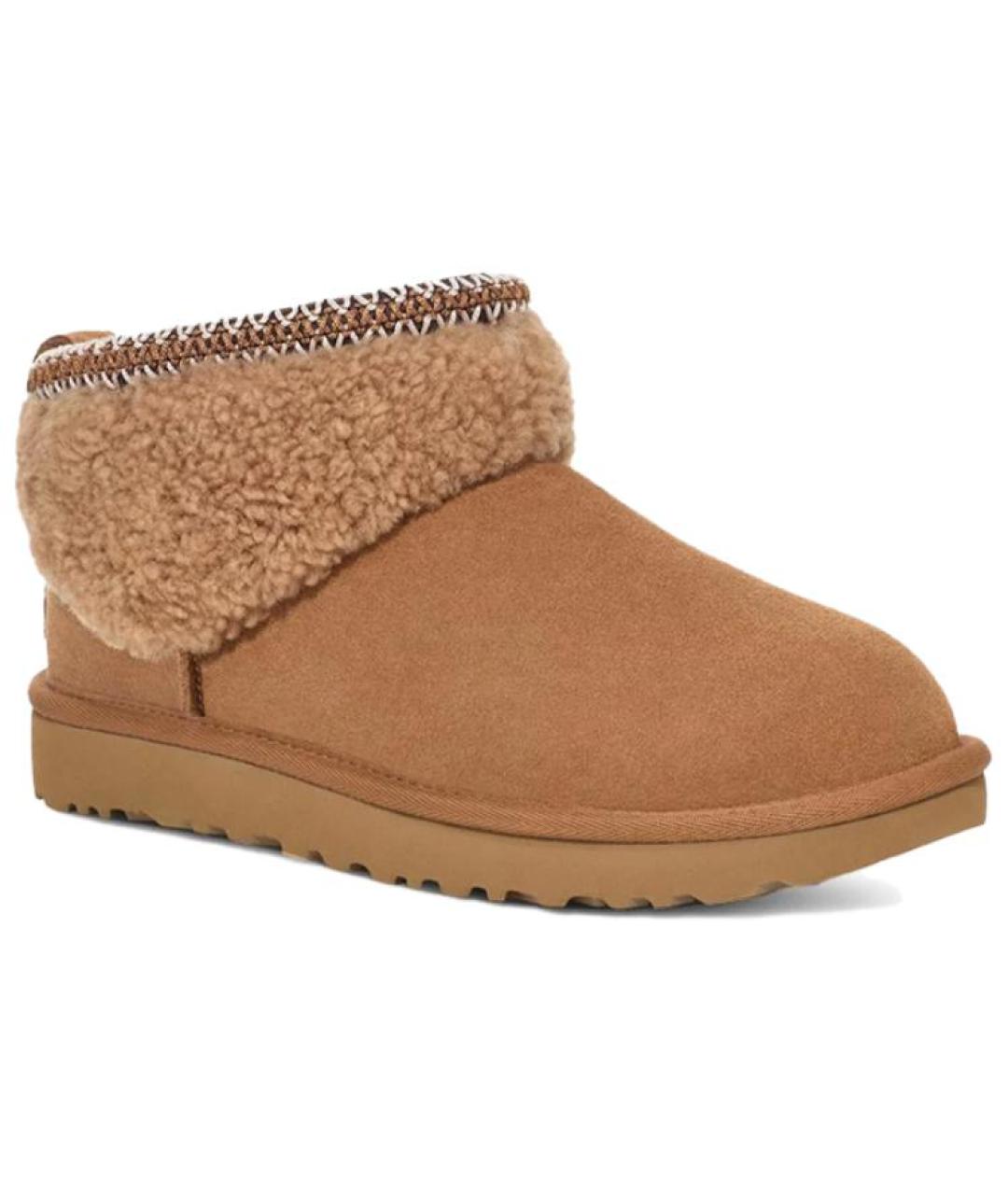 UGG AUSTRALIA Коричневые замшевые ботинки, фото 3