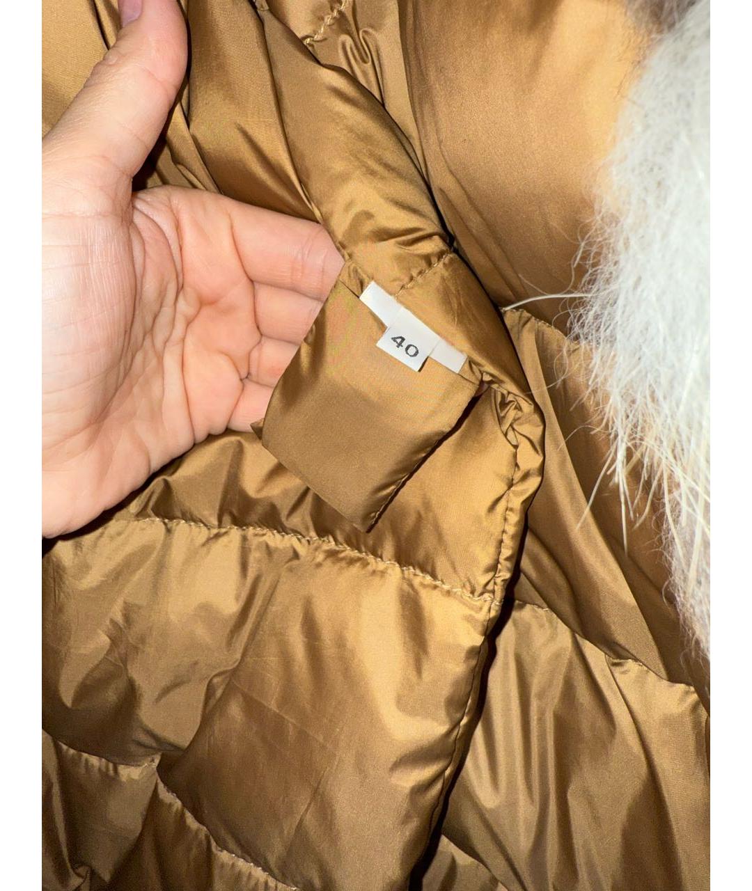 ERMANNO SCERVINO Коричневая хлопковая парка, фото 6