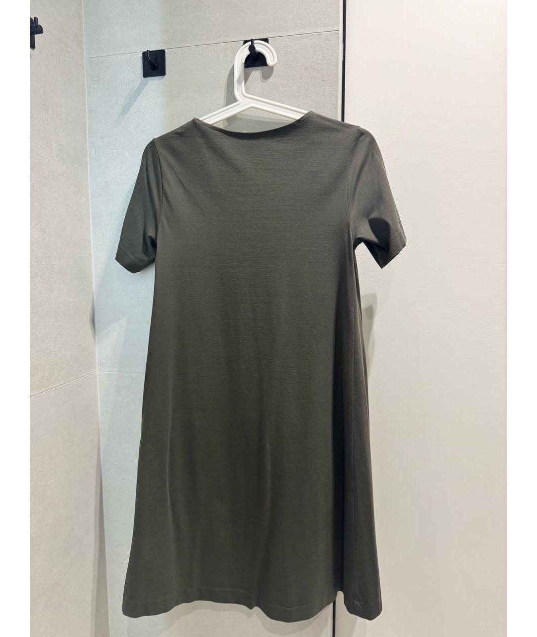 COS Хаки хлопковое повседневное платье, фото 2