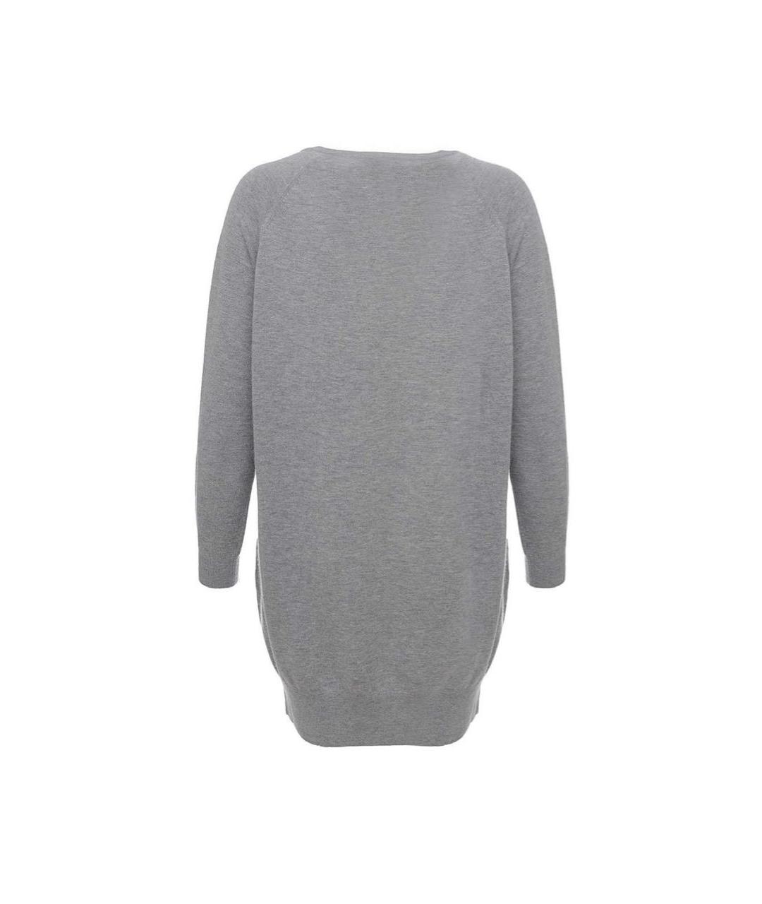 PINKO Серое шерстяное повседневное платье, фото 2