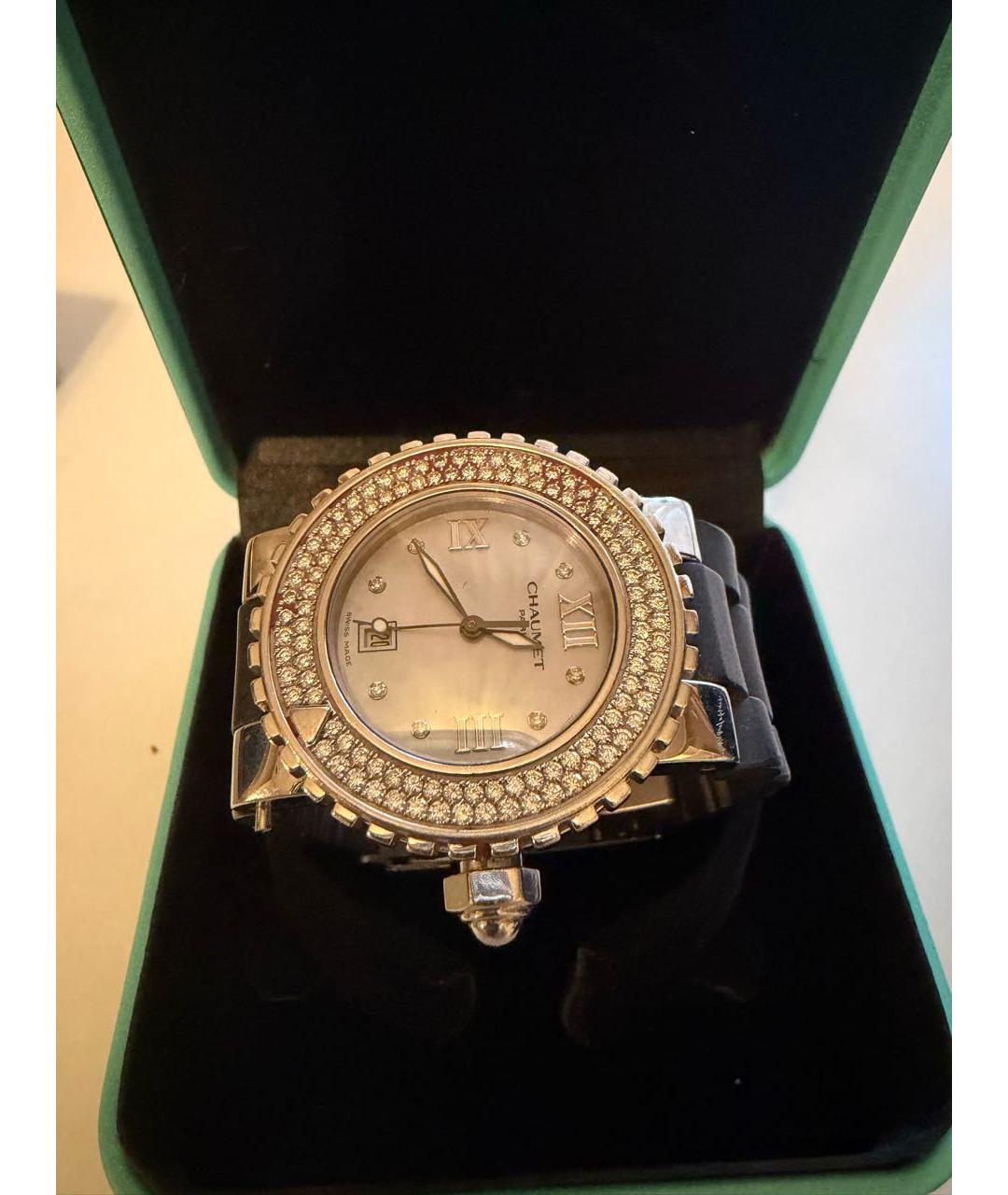 CHAUMET Белые металлические часы, фото 2