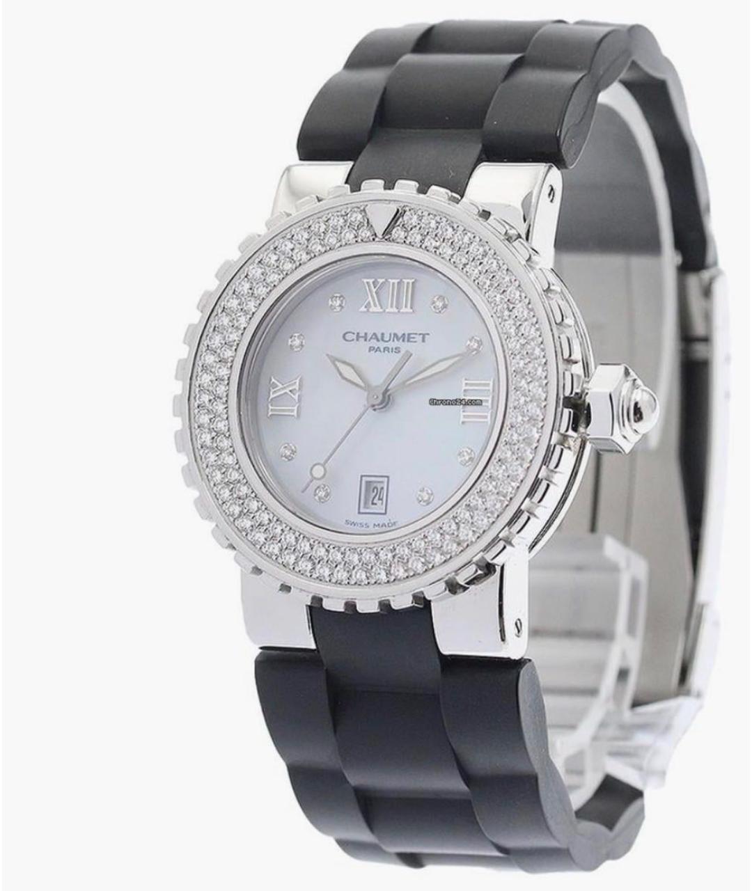 CHAUMET Белые металлические часы, фото 6