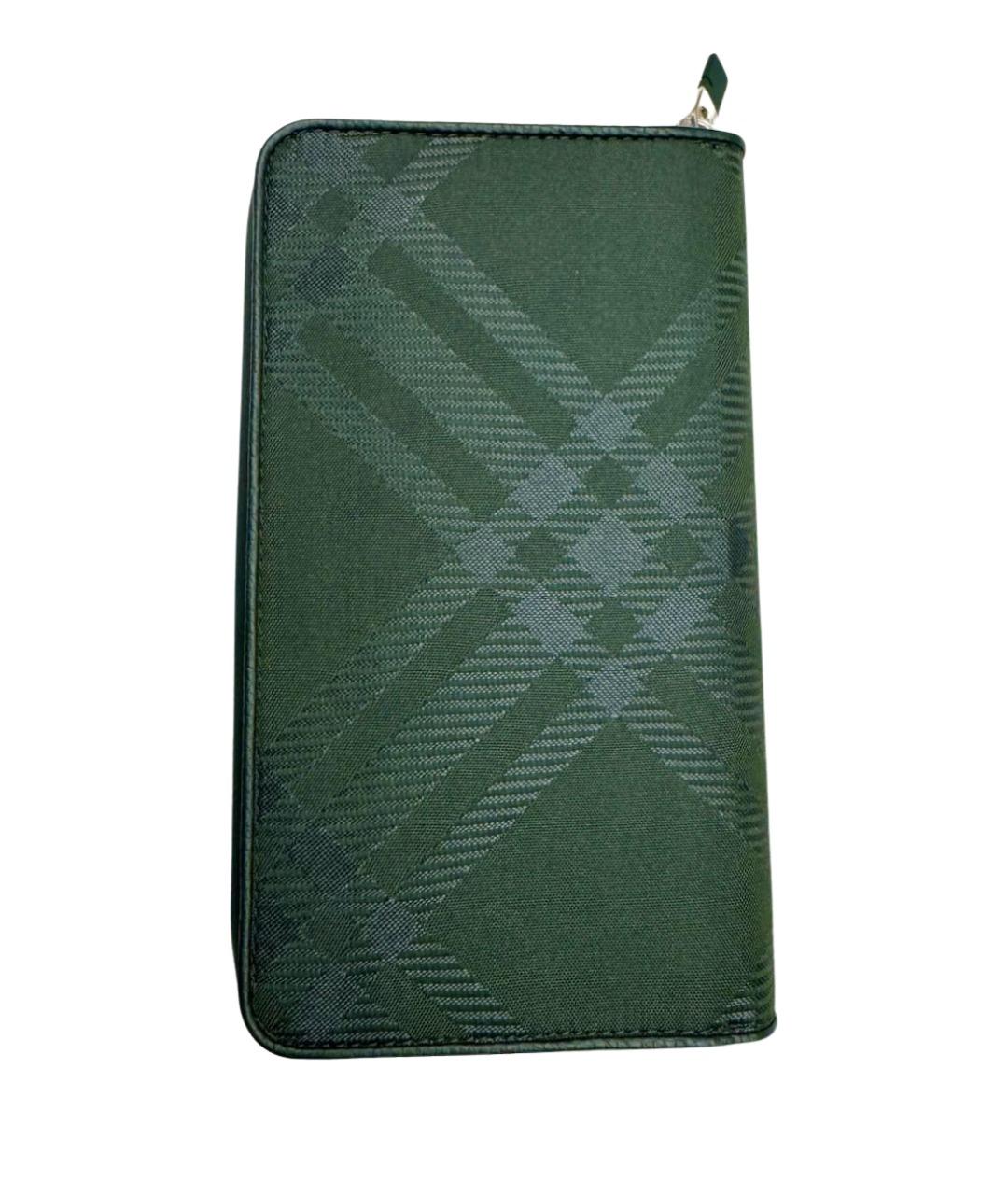 BURBERRY Зеленый кошелек, фото 1