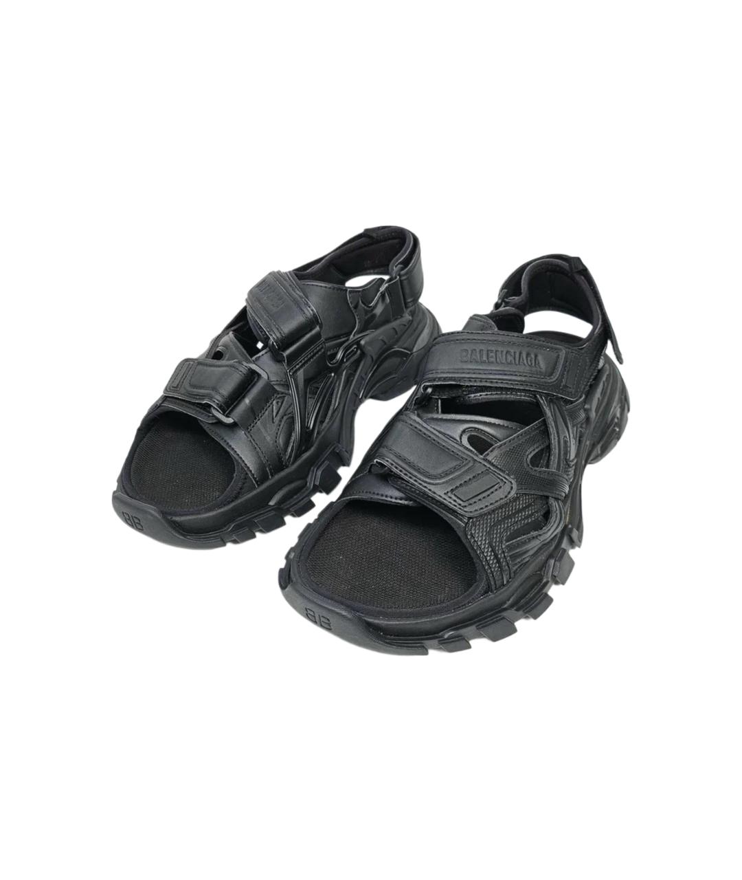 BALENCIAGA Черные резиновые сандалии, фото 3