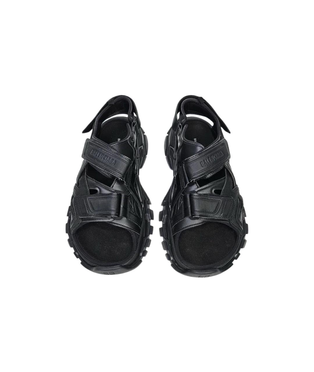 BALENCIAGA Черные резиновые сандалии, фото 2