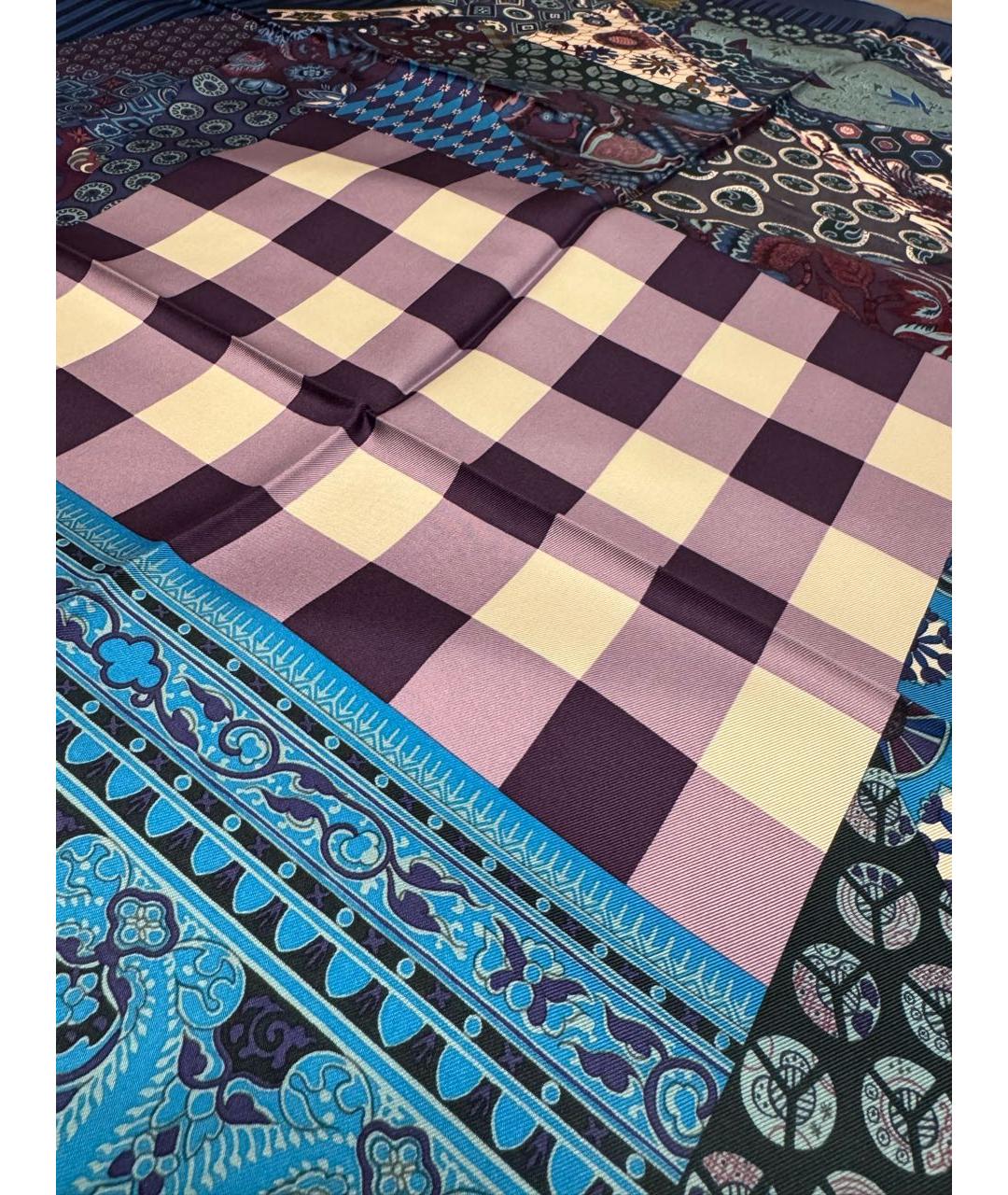 HERMES Мульти шелковый платок, фото 2