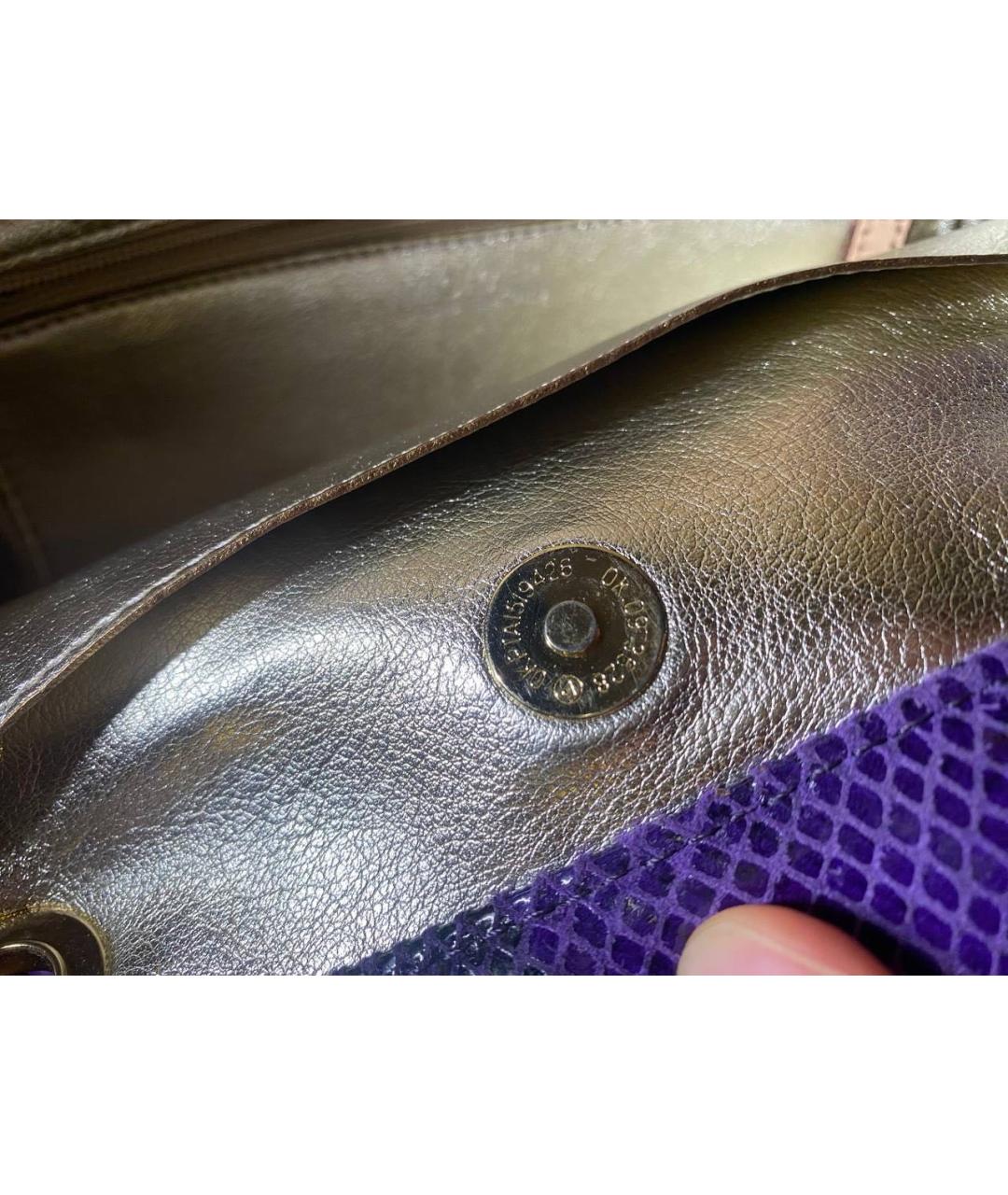 MICHAEL KORS Фиолетовая кожаная сумка тоут, фото 7