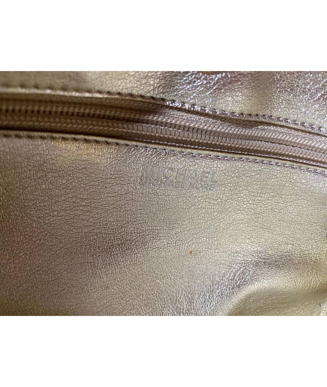 MICHAEL KORS Фиолетовая кожаная сумка тоут, фото 4