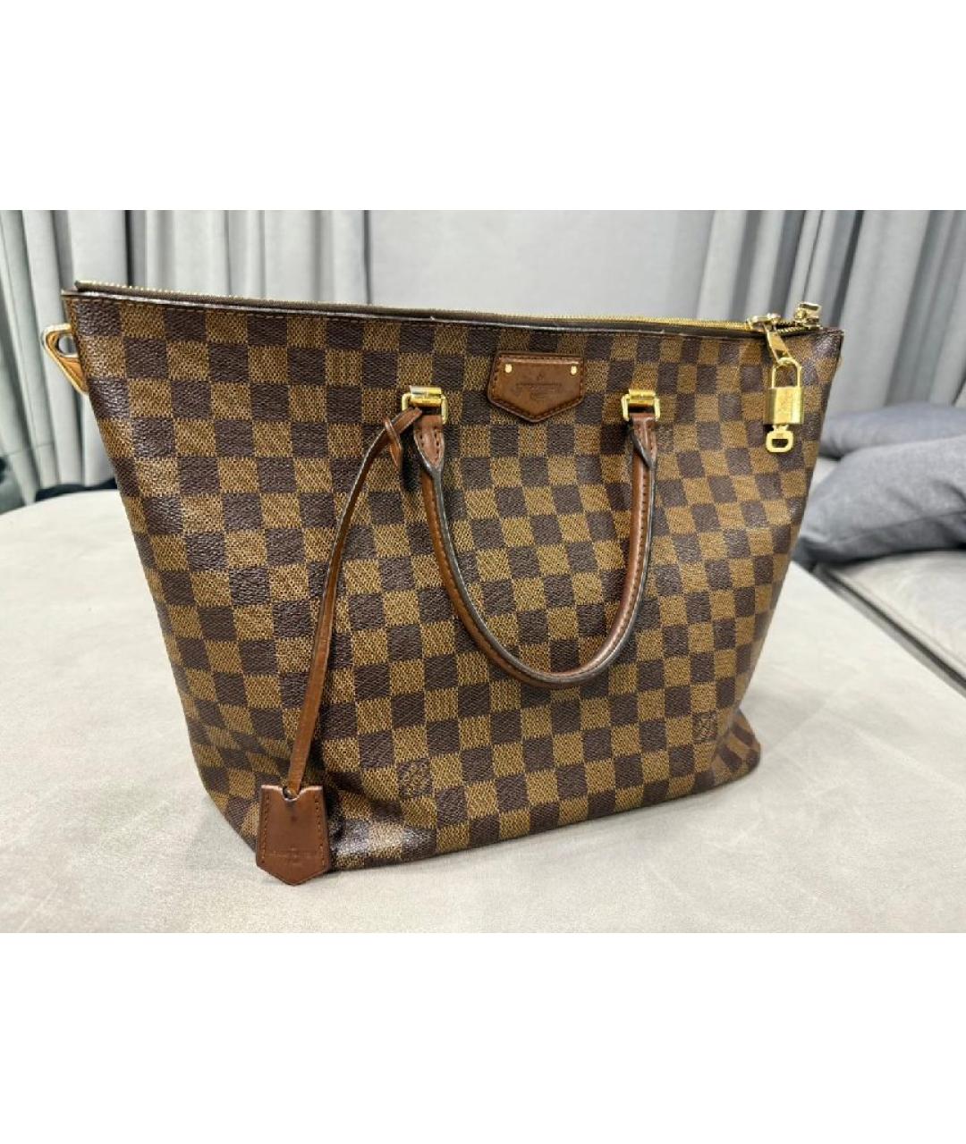 LOUIS VUITTON Коричневая сумка тоут, фото 7