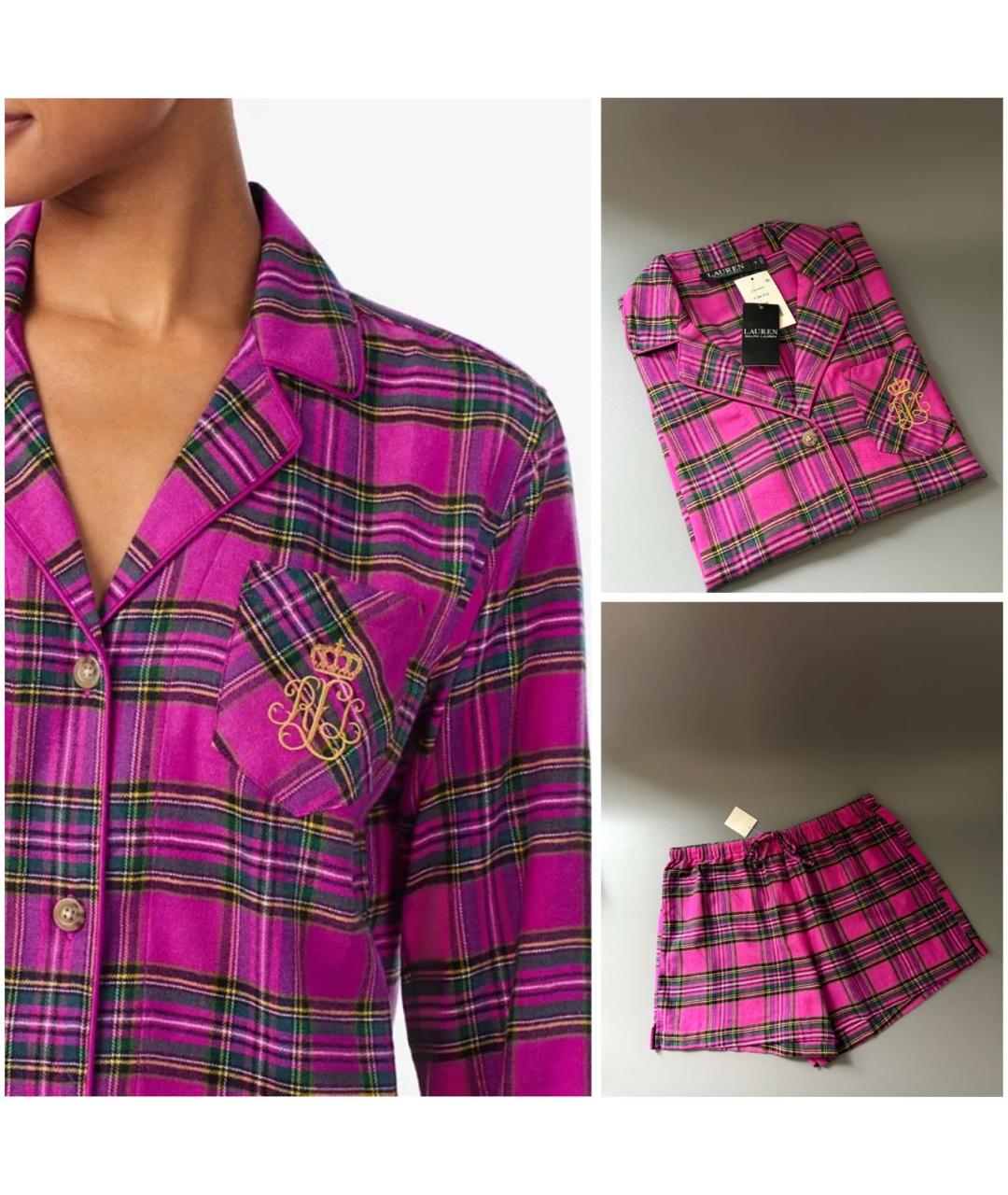 RALPH LAUREN Мульти вискозная пижама, фото 4