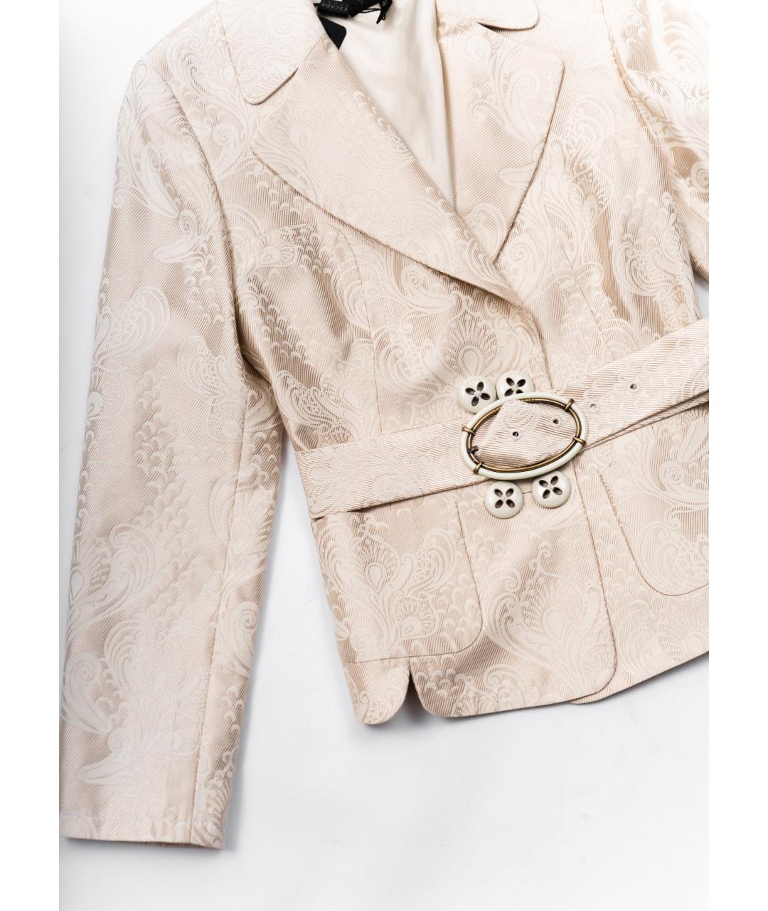 ESCADA Бежевый хлопковый жакет/пиджак, фото 7