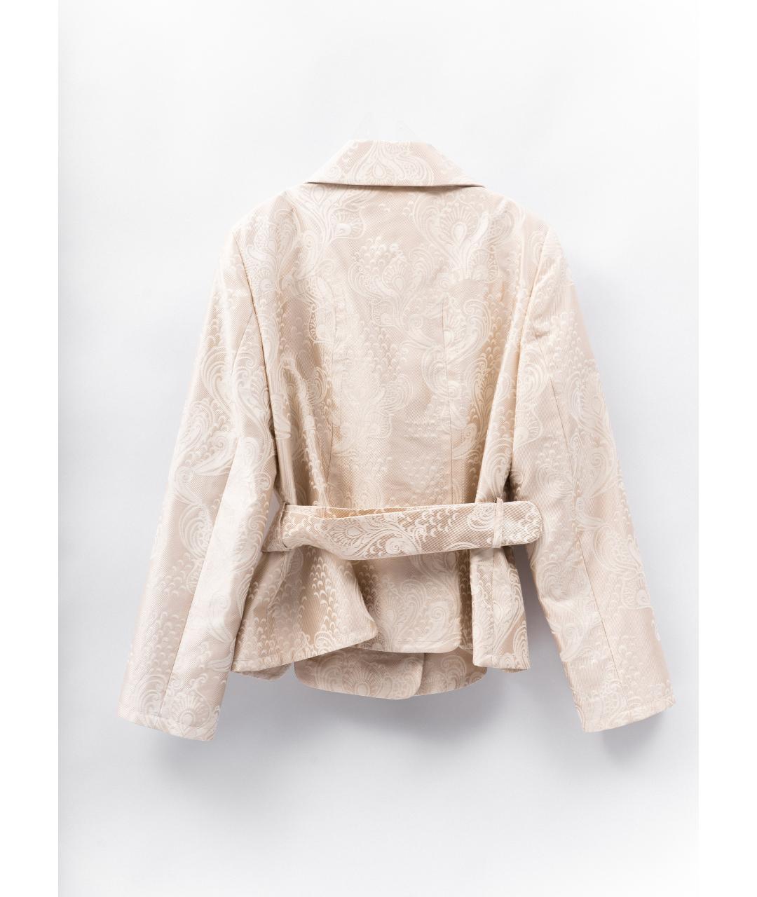 ESCADA Бежевый хлопковый жакет/пиджак, фото 2