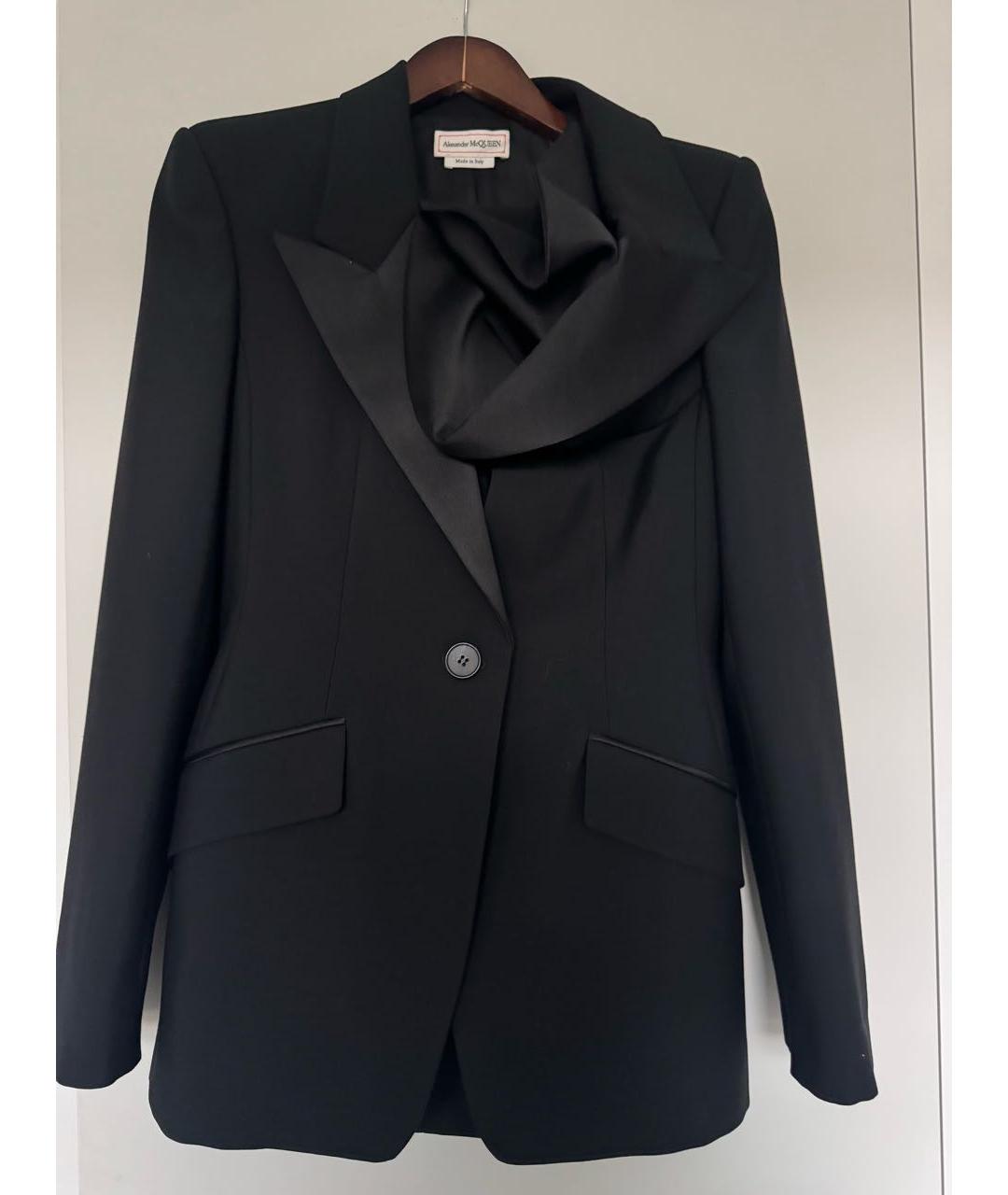 MCQ ALEXANDER MCQUEEN Черный шерстяной жакет/пиджак, фото 8