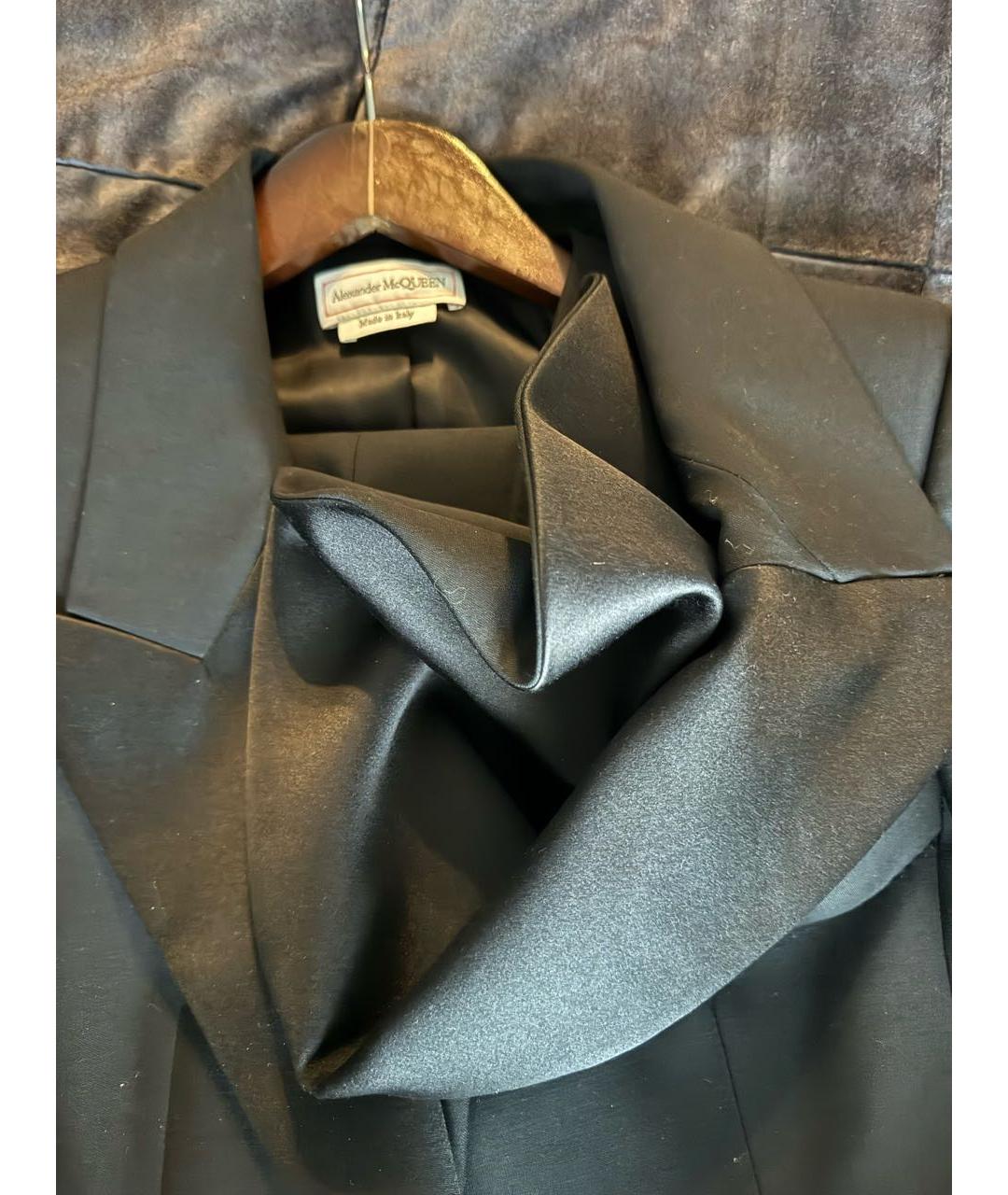 MCQ ALEXANDER MCQUEEN Черный шерстяной жакет/пиджак, фото 3