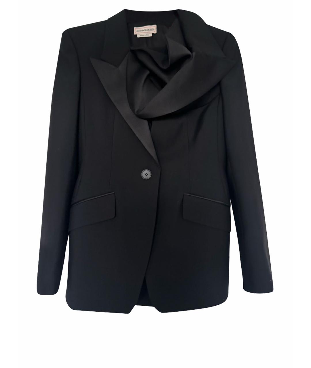 MCQ ALEXANDER MCQUEEN Черный шерстяной жакет/пиджак, фото 1