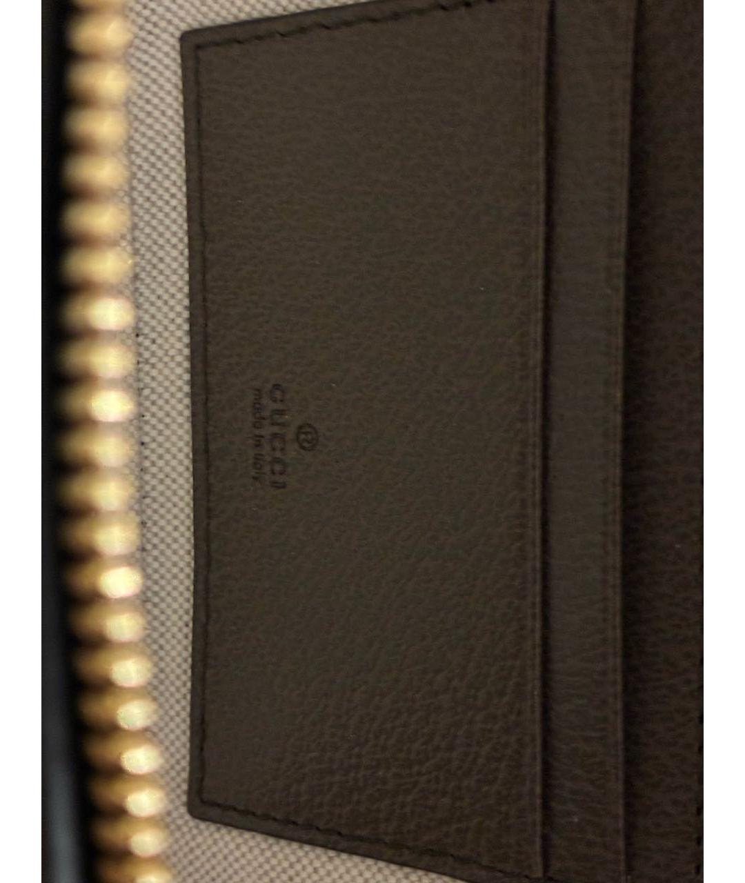 GUCCI Коричневая кожаная сумка через плечо, фото 4