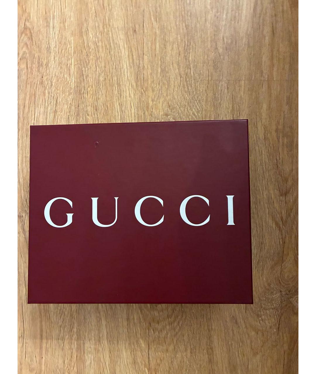 GUCCI Коричневая кожаная сумка через плечо, фото 8