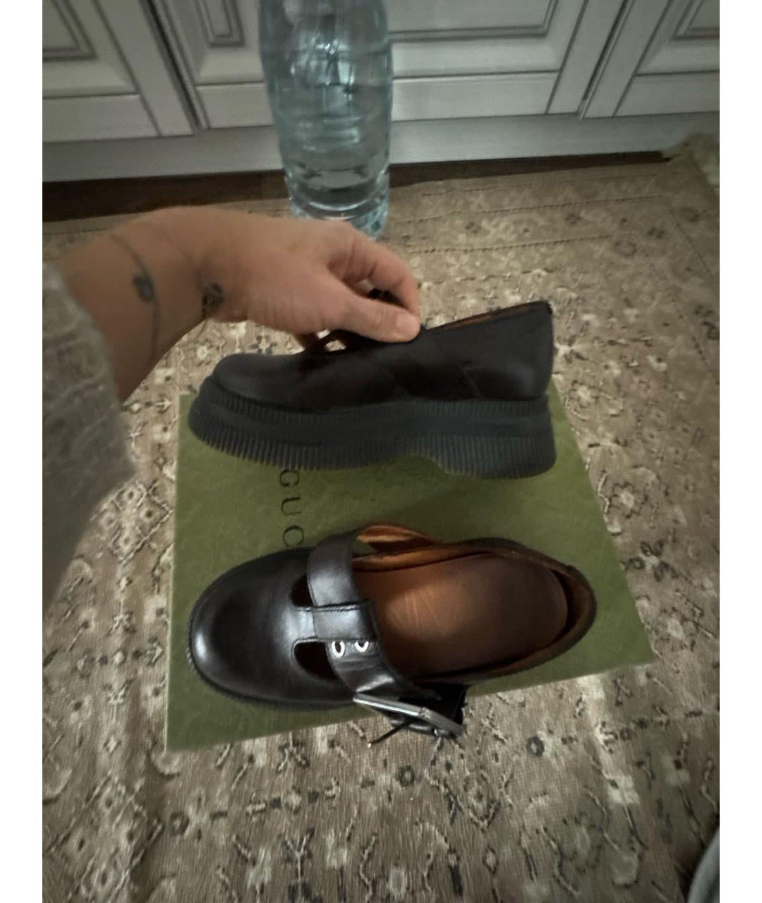 GANNI Коричневые кожаные брогги и оксфорды, фото 3