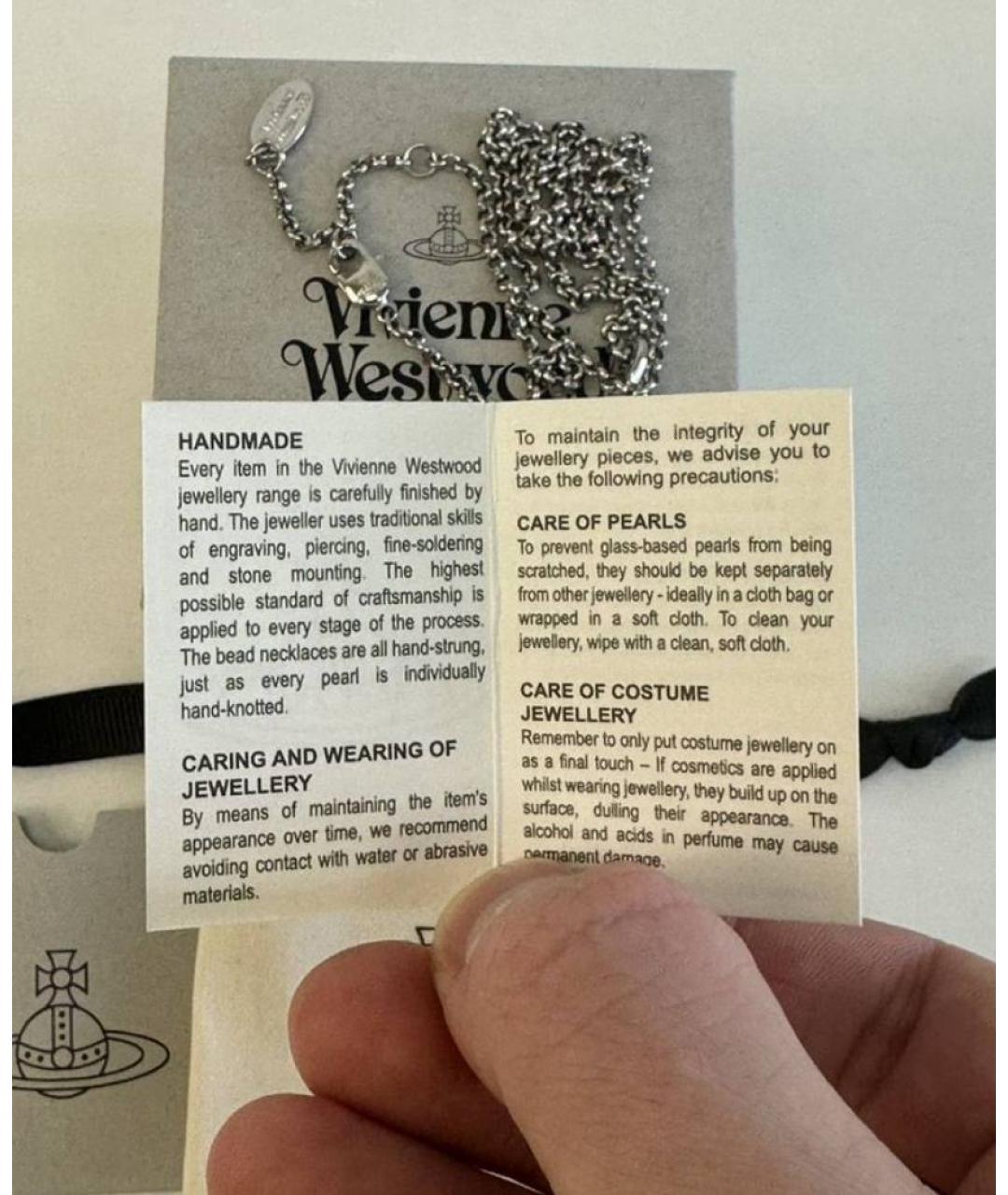 VIVIENNE WESTWOOD Серебряная металлическая подвеска, фото 6