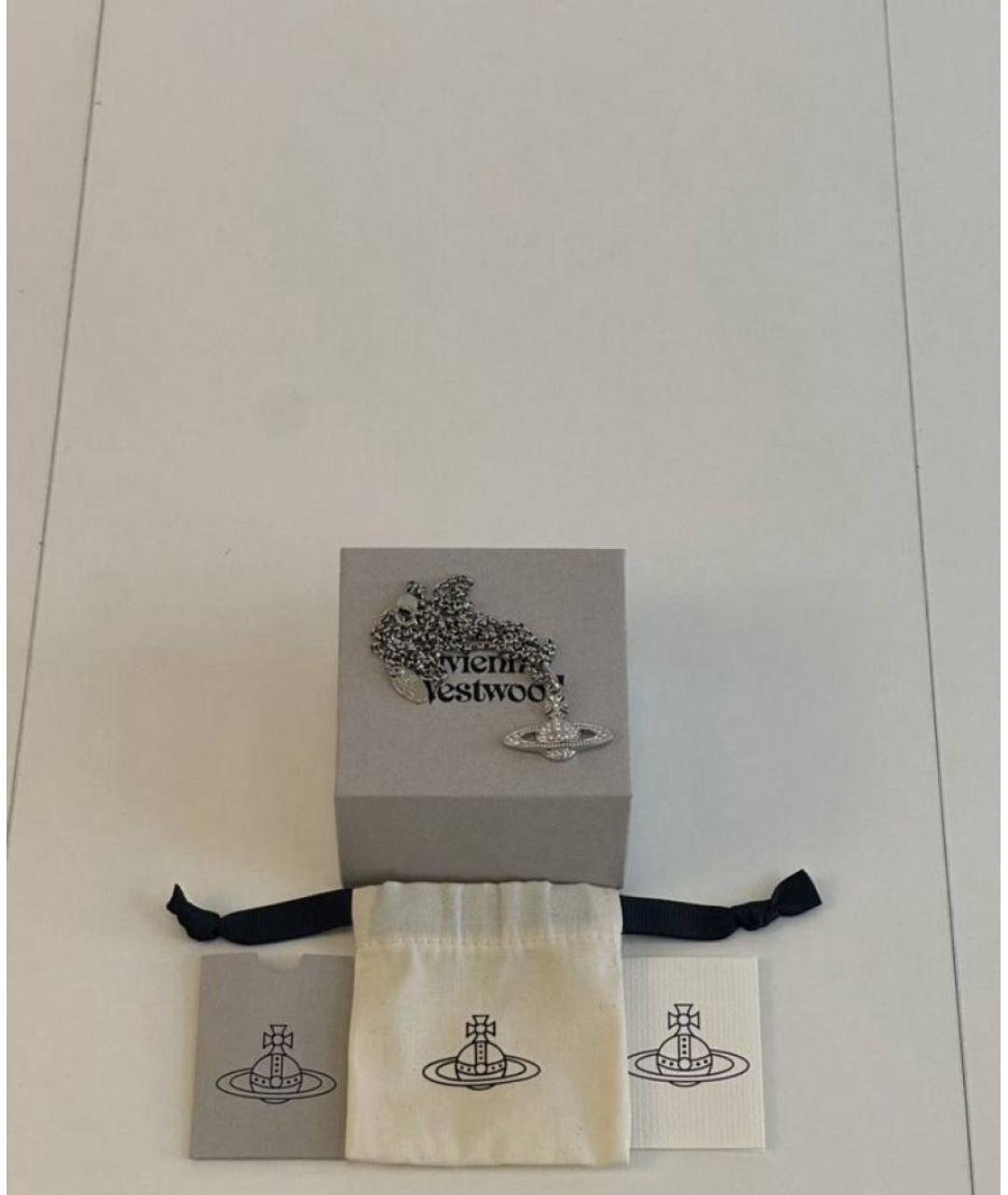 VIVIENNE WESTWOOD Серебряная металлическая подвеска, фото 7