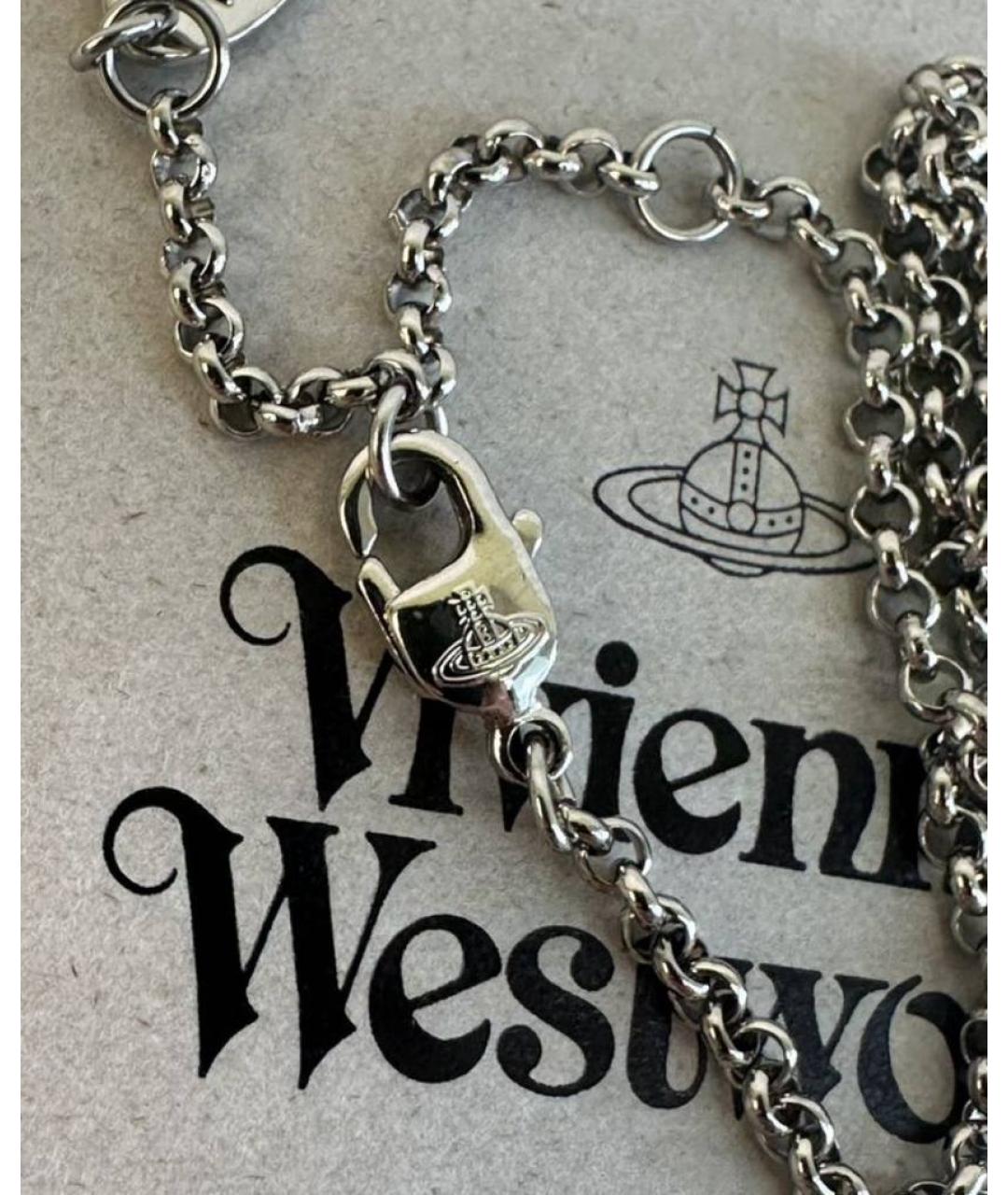 VIVIENNE WESTWOOD Серебряная металлическая подвеска, фото 5