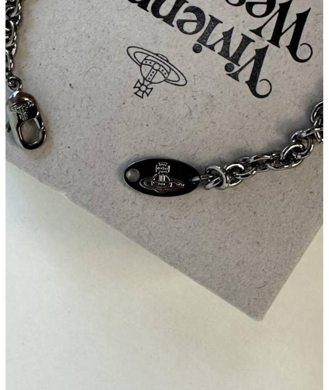 VIVIENNE WESTWOOD Серебрянный серебряный браслет, фото 4