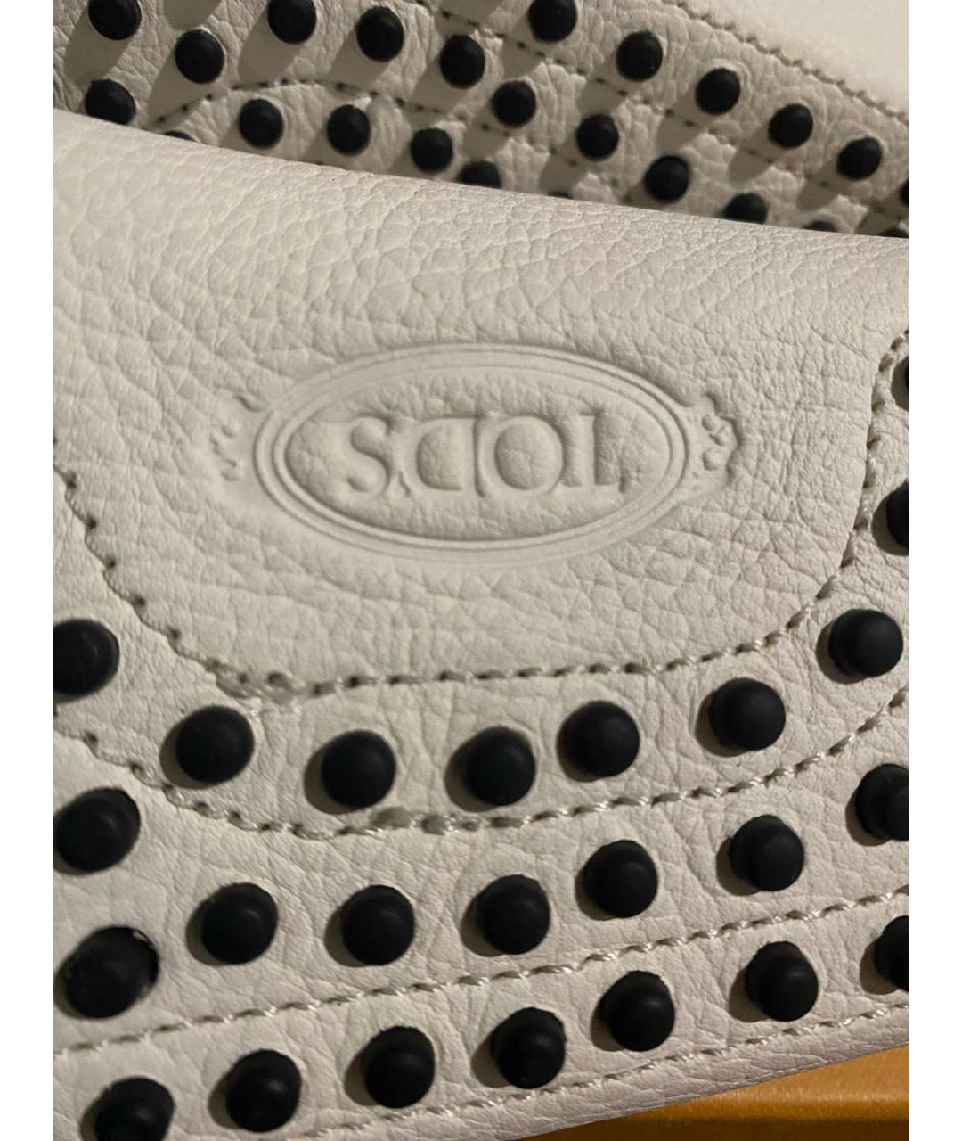 TOD'S Белые кожаные мюли, фото 7