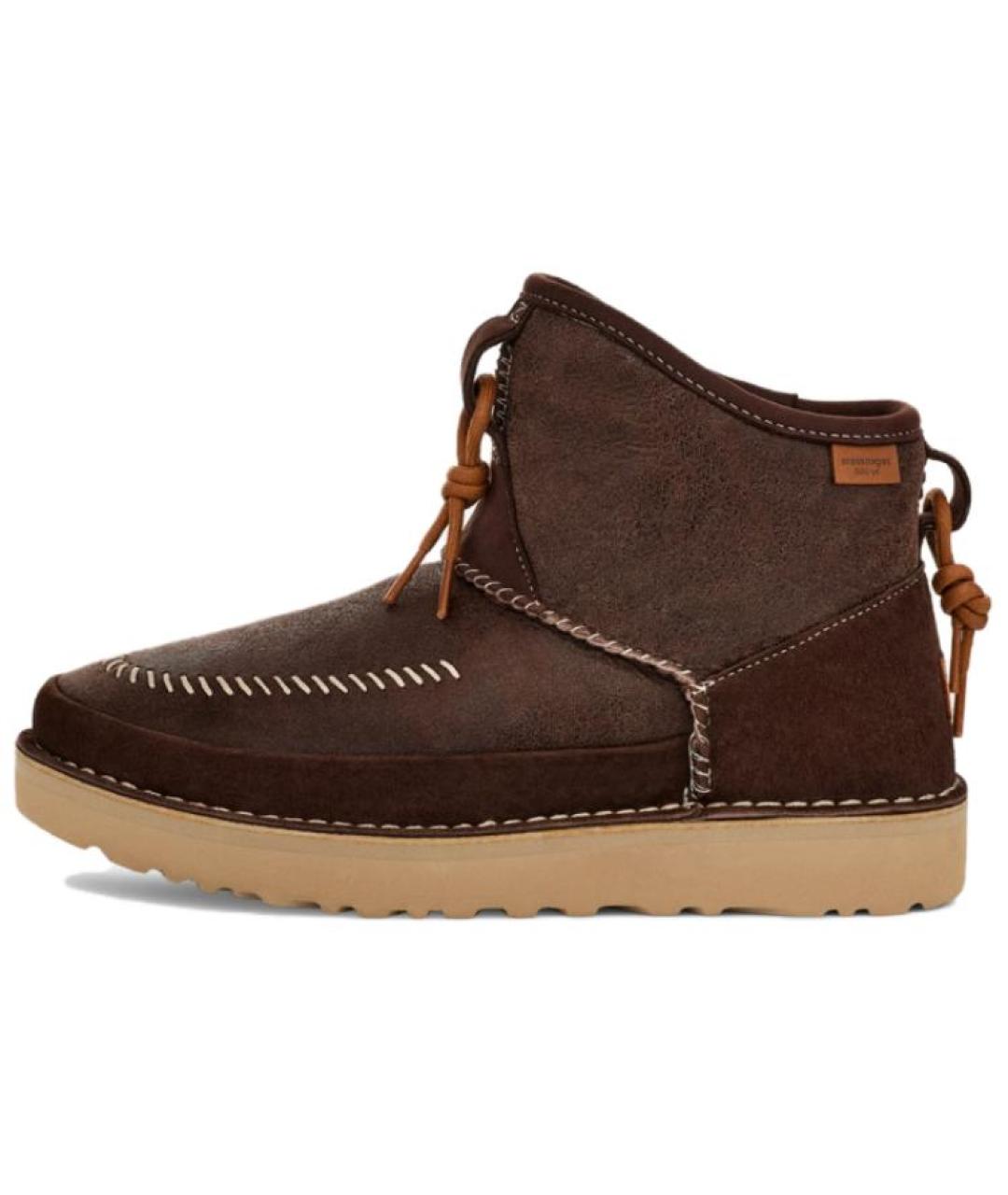 UGG AUSTRALIA Коричневые нубуковые ботинки, фото 2