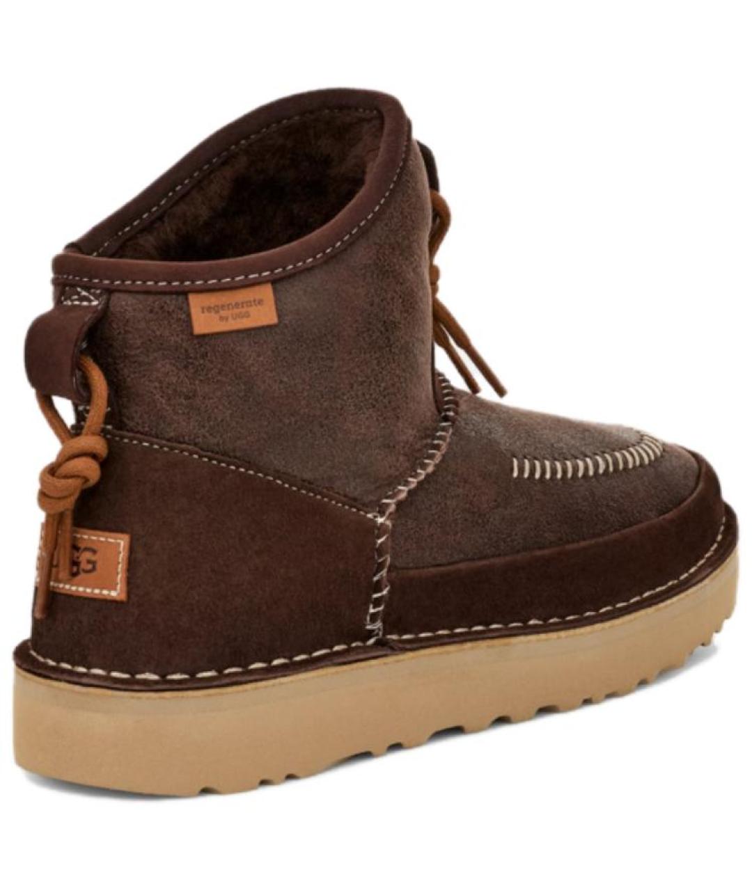 UGG AUSTRALIA Коричневые нубуковые ботинки, фото 4