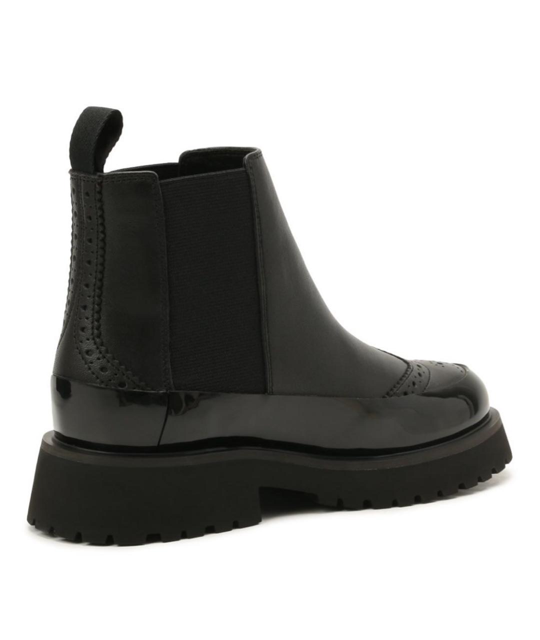 BURBERRY Черные кожаные ботинки, фото 3