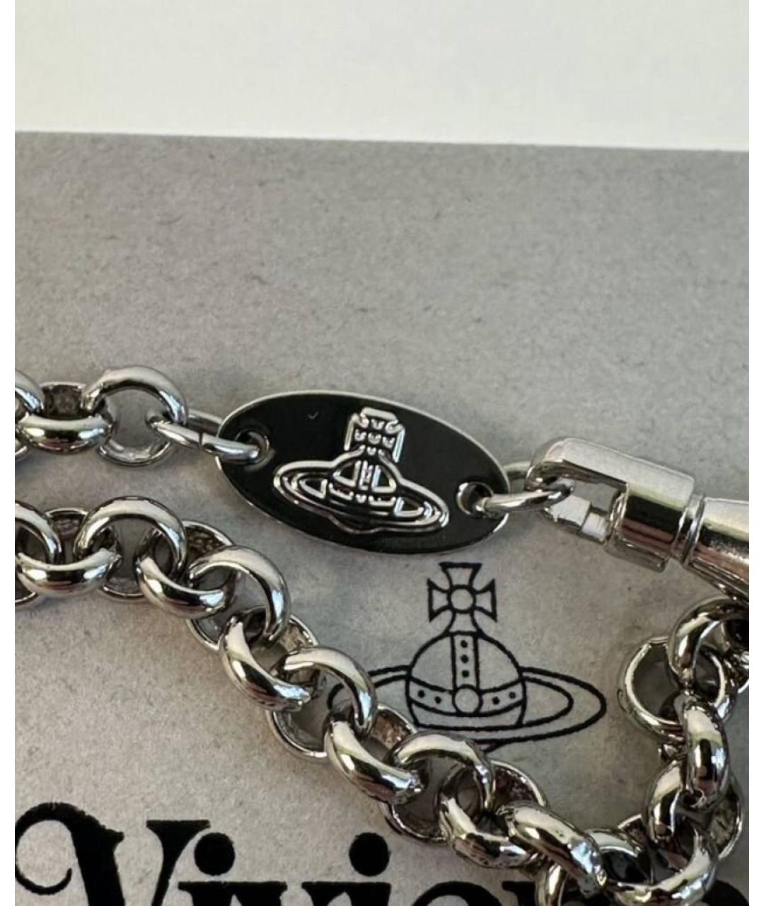 VIVIENNE WESTWOOD Серебрянный серебряный браслет, фото 4