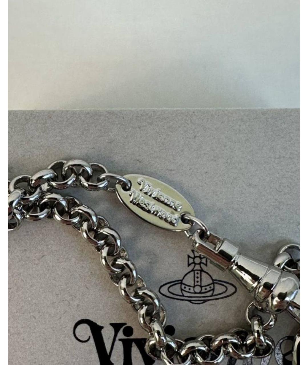 VIVIENNE WESTWOOD Серебрянный серебряный браслет, фото 6