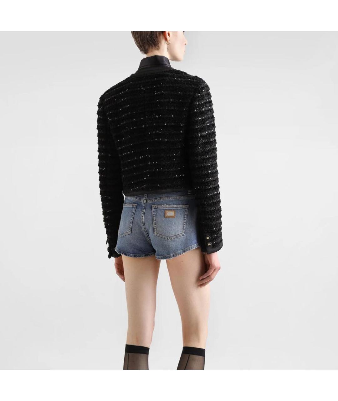 DOLCE&GABBANA Черный вискозный жакет/пиджак, фото 3