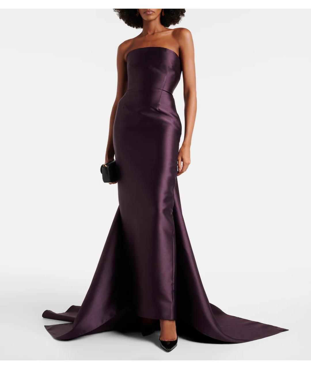 SOLACE LONDON Фиолетовое полиэстеровое вечернее платье, фото 2