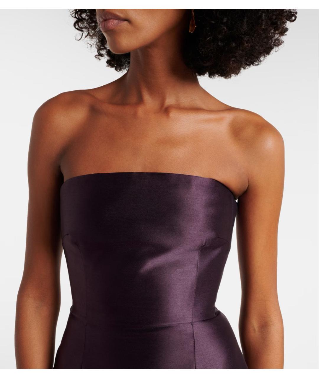 SOLACE LONDON Фиолетовое полиэстеровое вечернее платье, фото 4