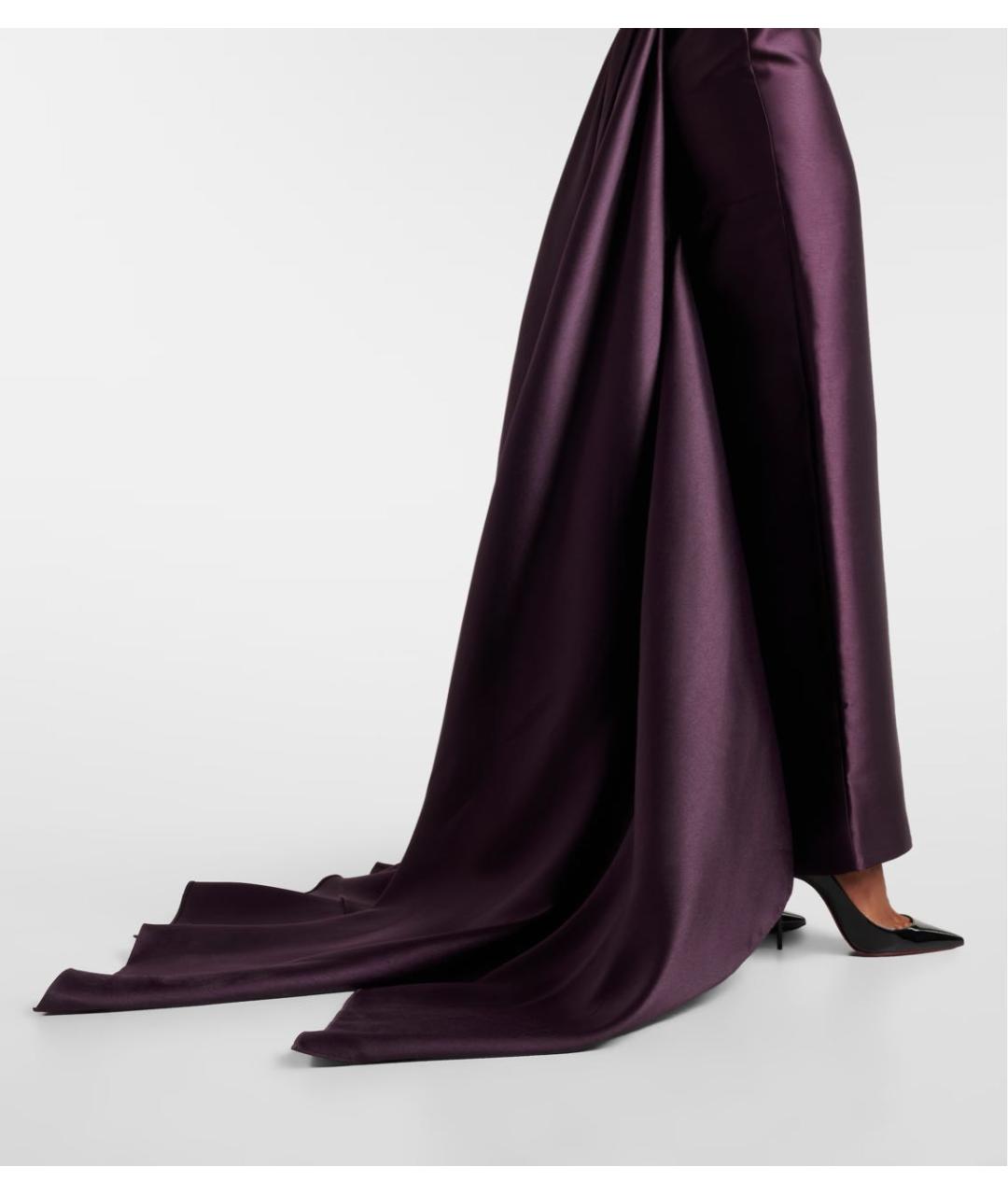 SOLACE LONDON Фиолетовое полиэстеровое вечернее платье, фото 5