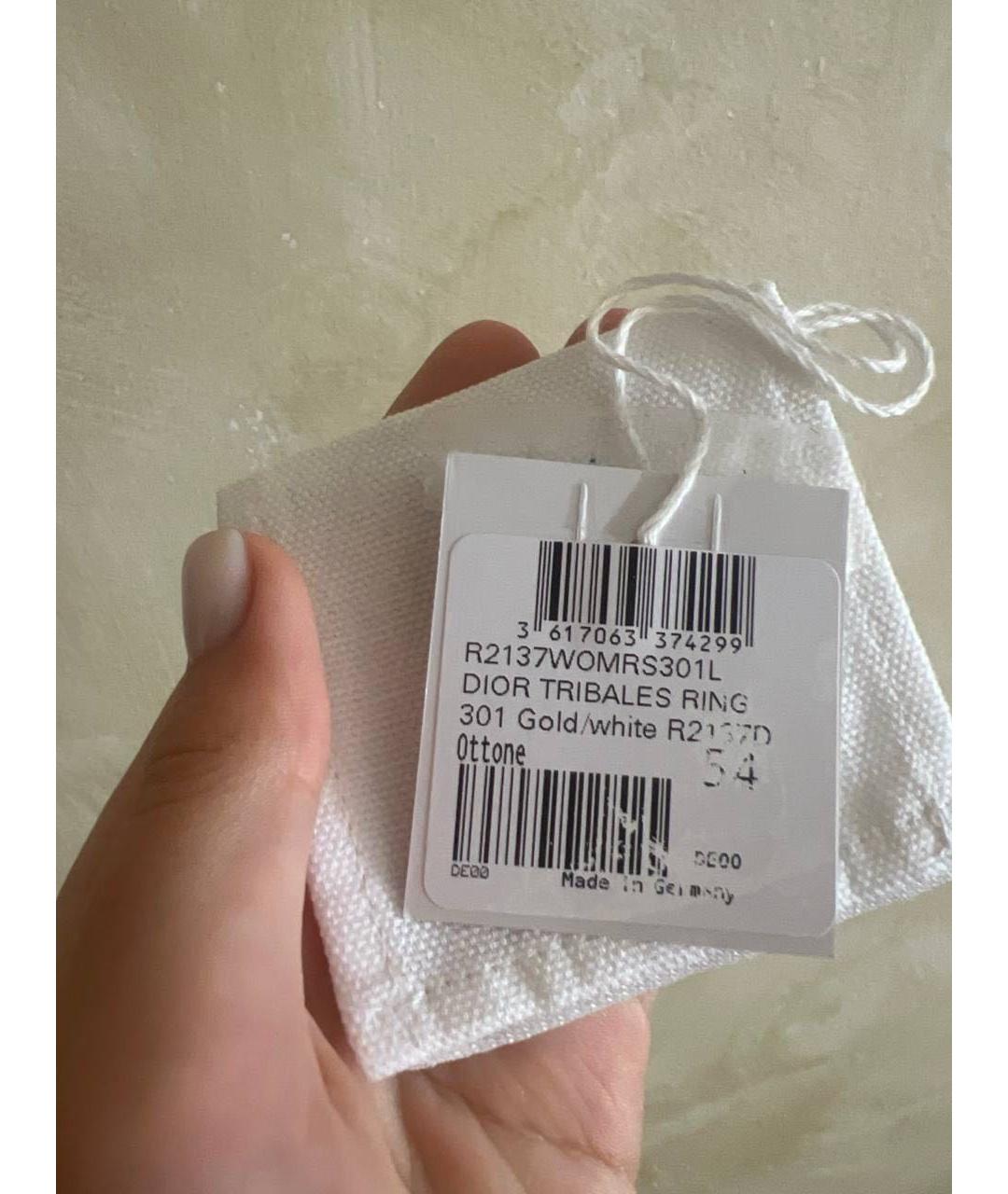 CHRISTIAN DIOR Золотое металлическое кольцо, фото 4