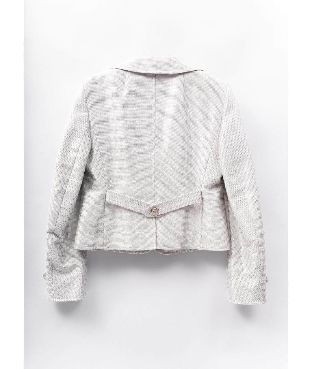 ESCADA Серебрянный хлопковый жакет/пиджак, фото 2